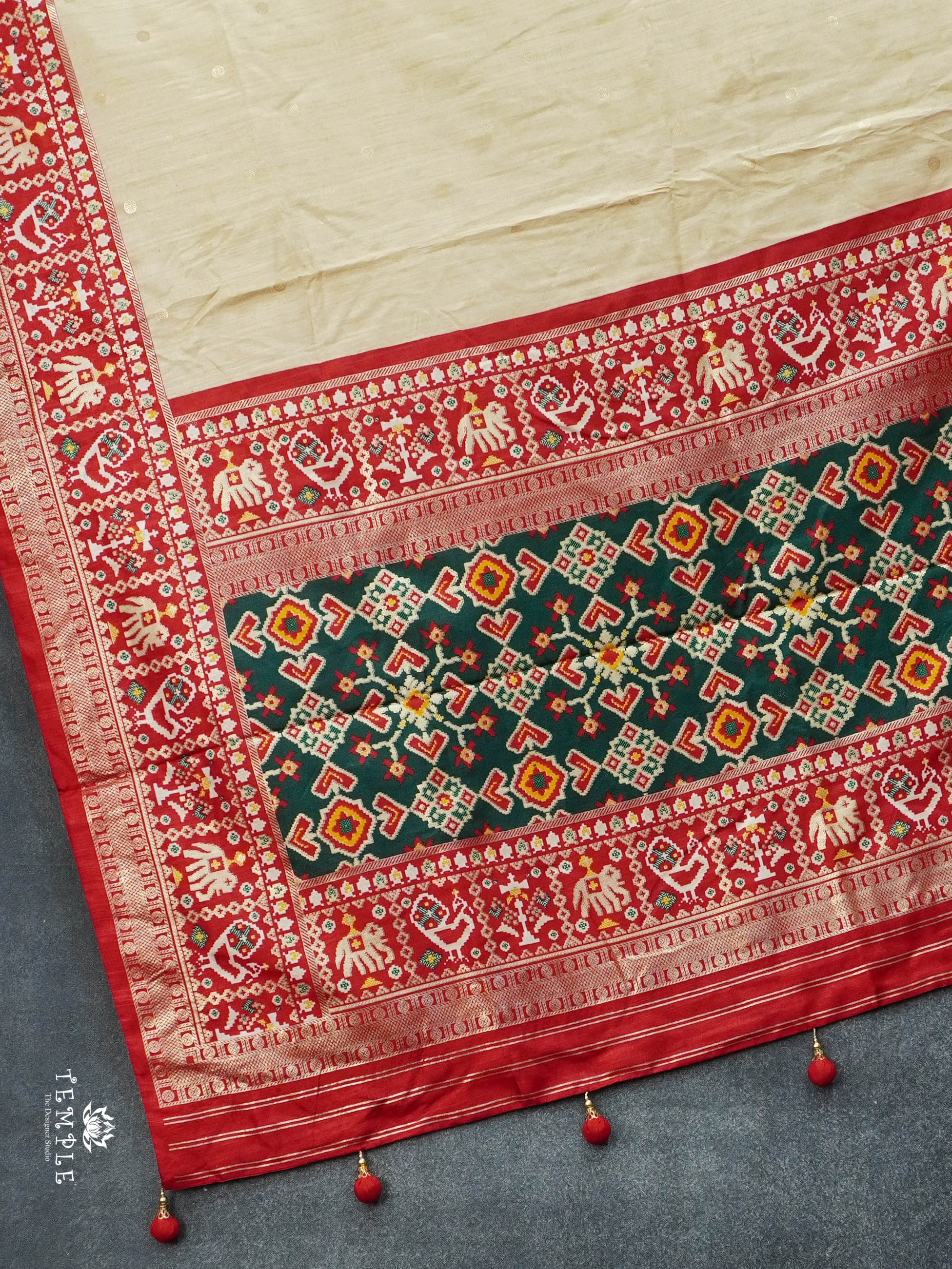 Semi Silk Saree With Patola Print | TTDS3032