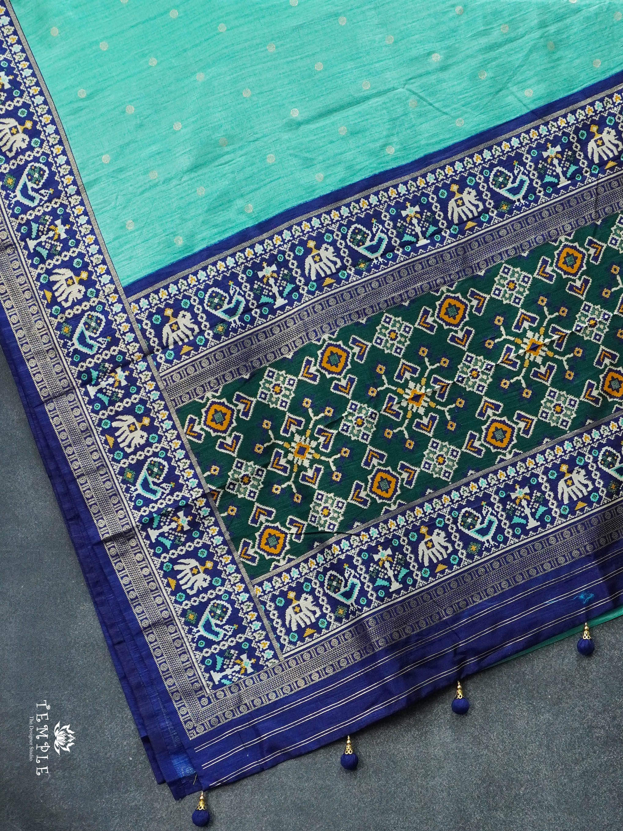 Semi Silk Saree With Patola Print | TTDS3032