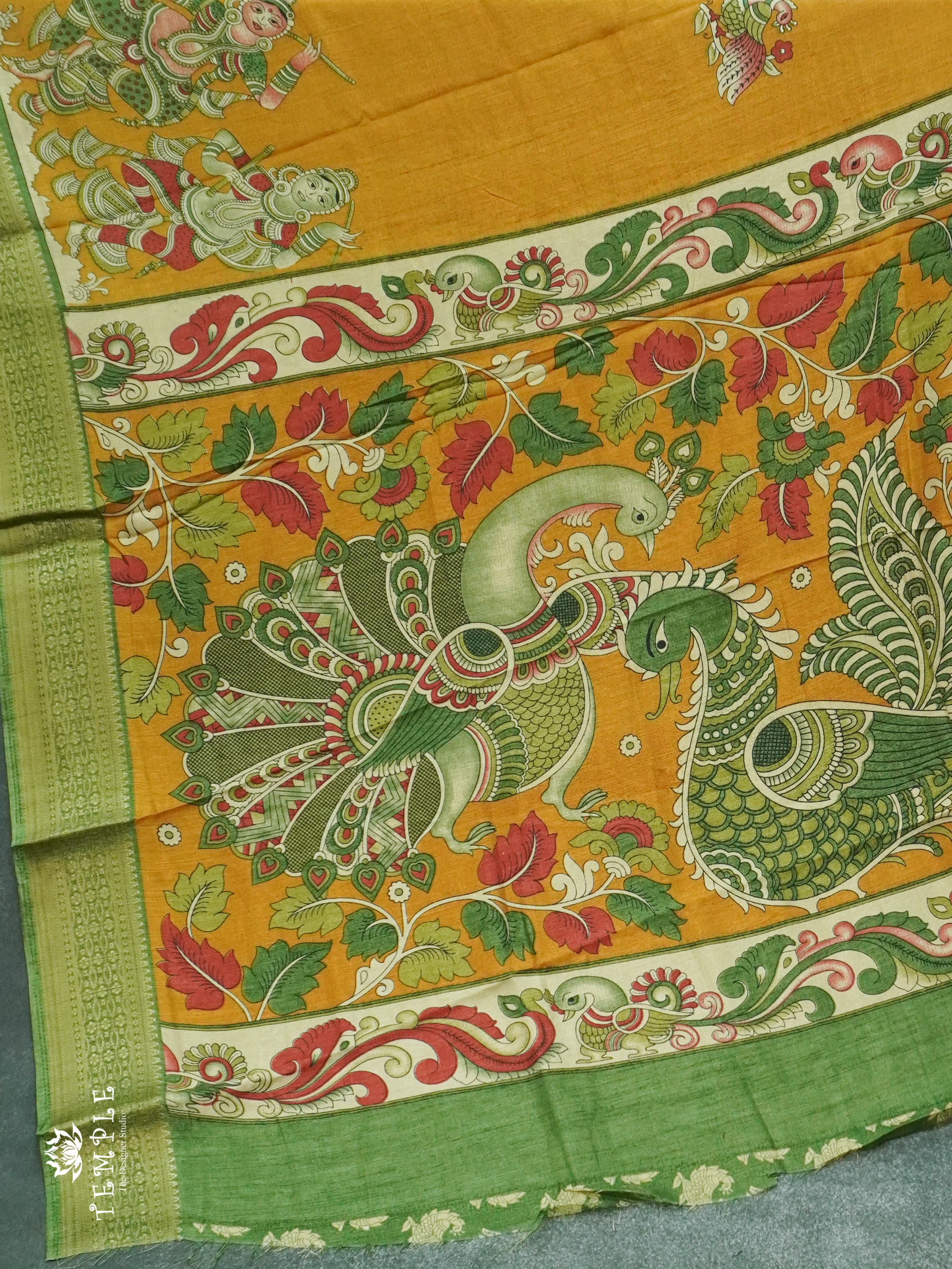 Pen kalamkari Saree  |  TTDS1150 | Sparkling Deals | PRE BOOKING