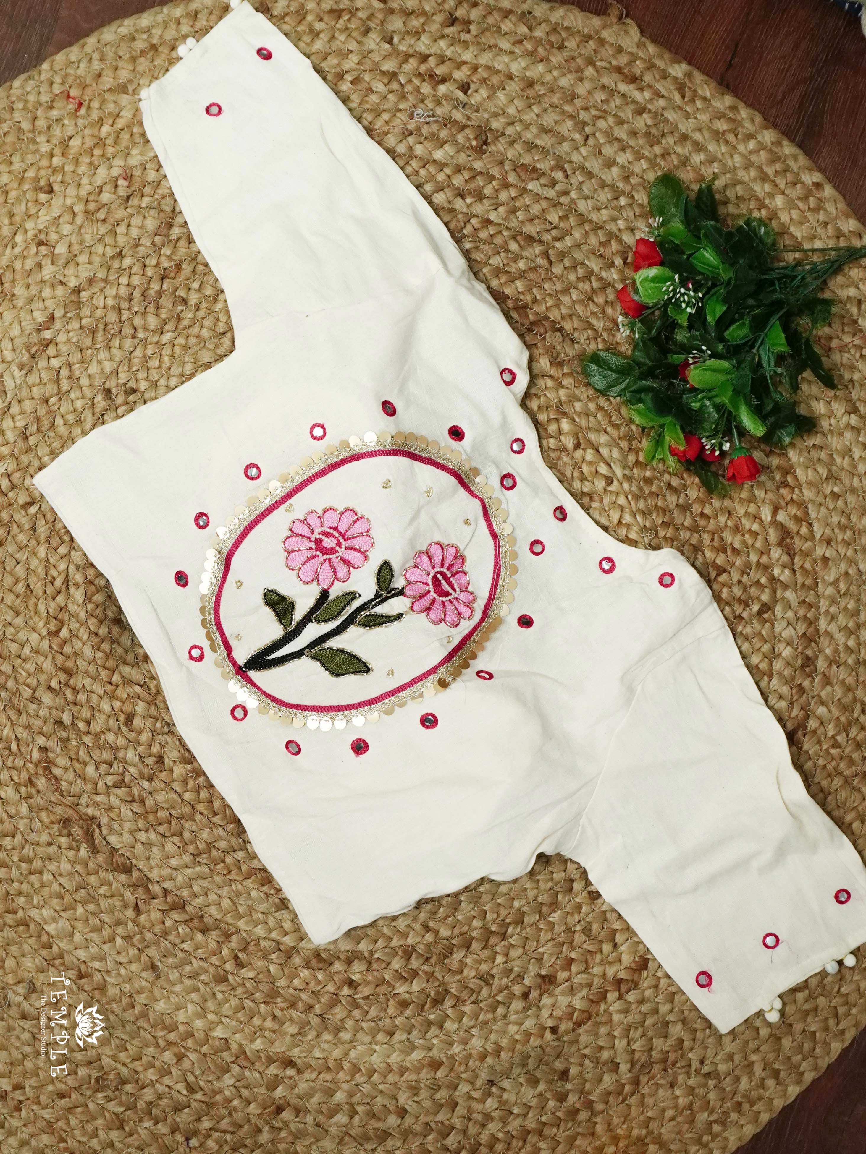 Readymade Blouse With Angrakha Pattern  | TTDS2554