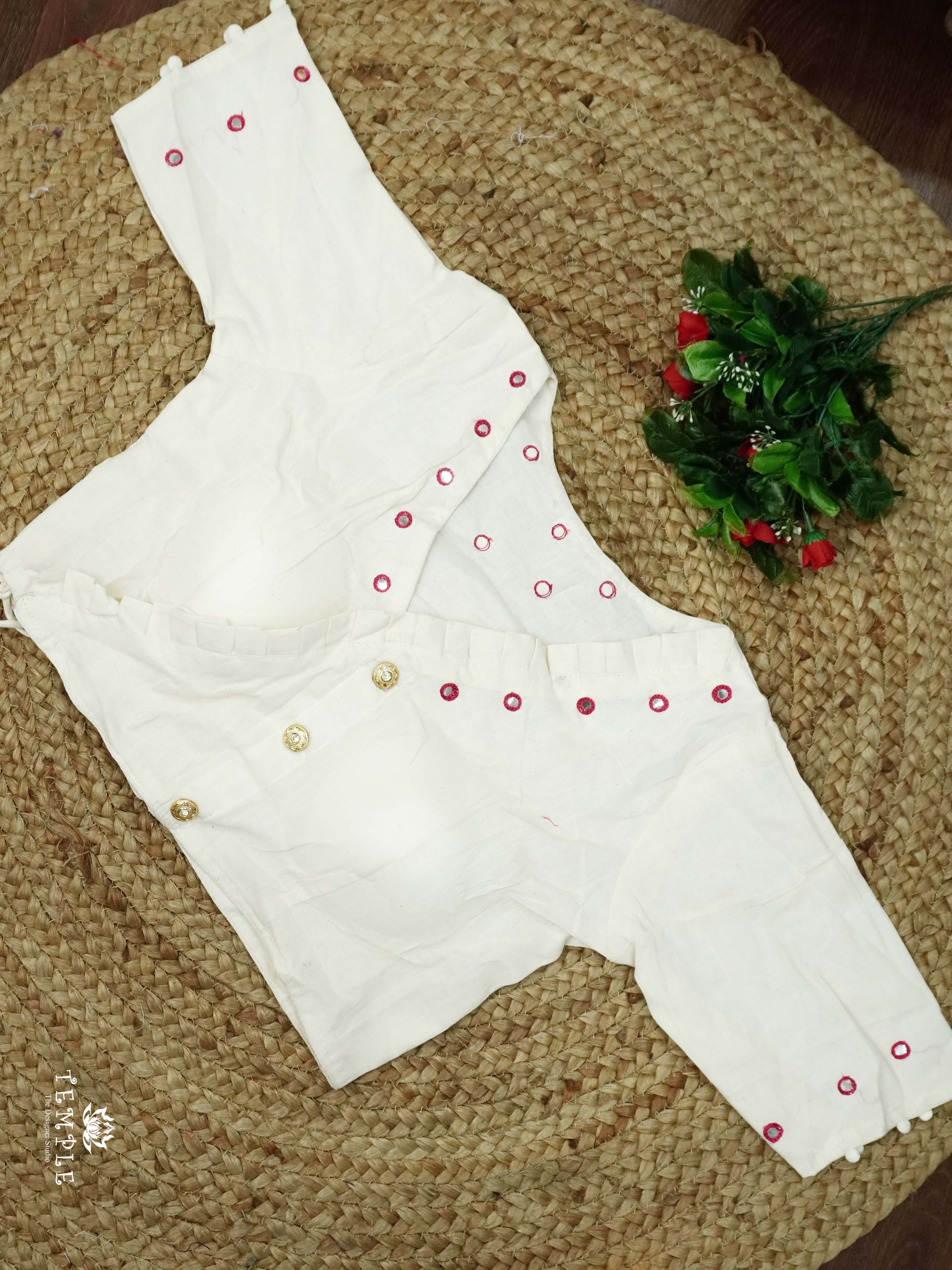 Readymade Blouse With Angrakha Pattern  | TTDS2554