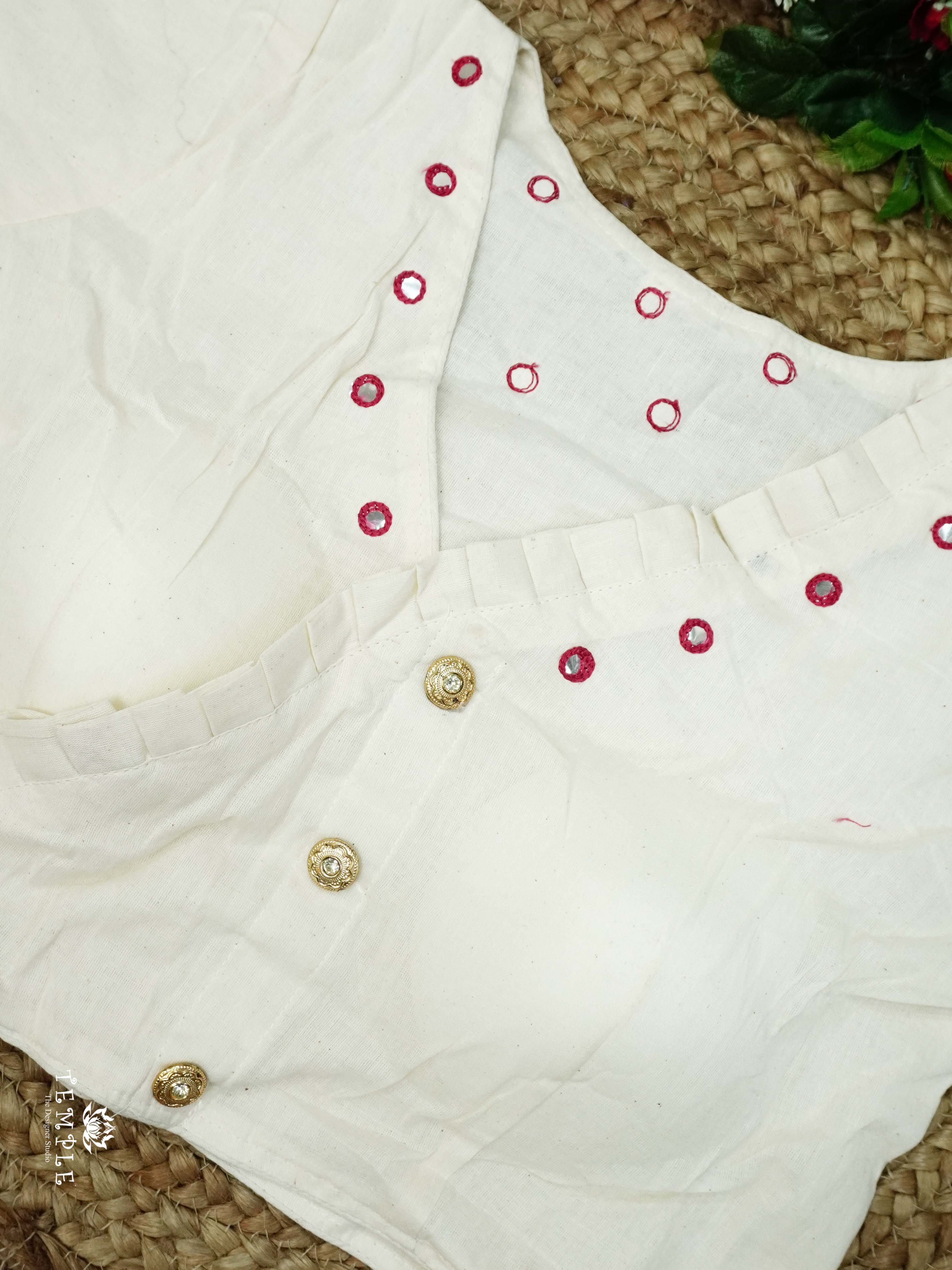 Readymade Blouse With Angrakha Pattern  | TTDS2554