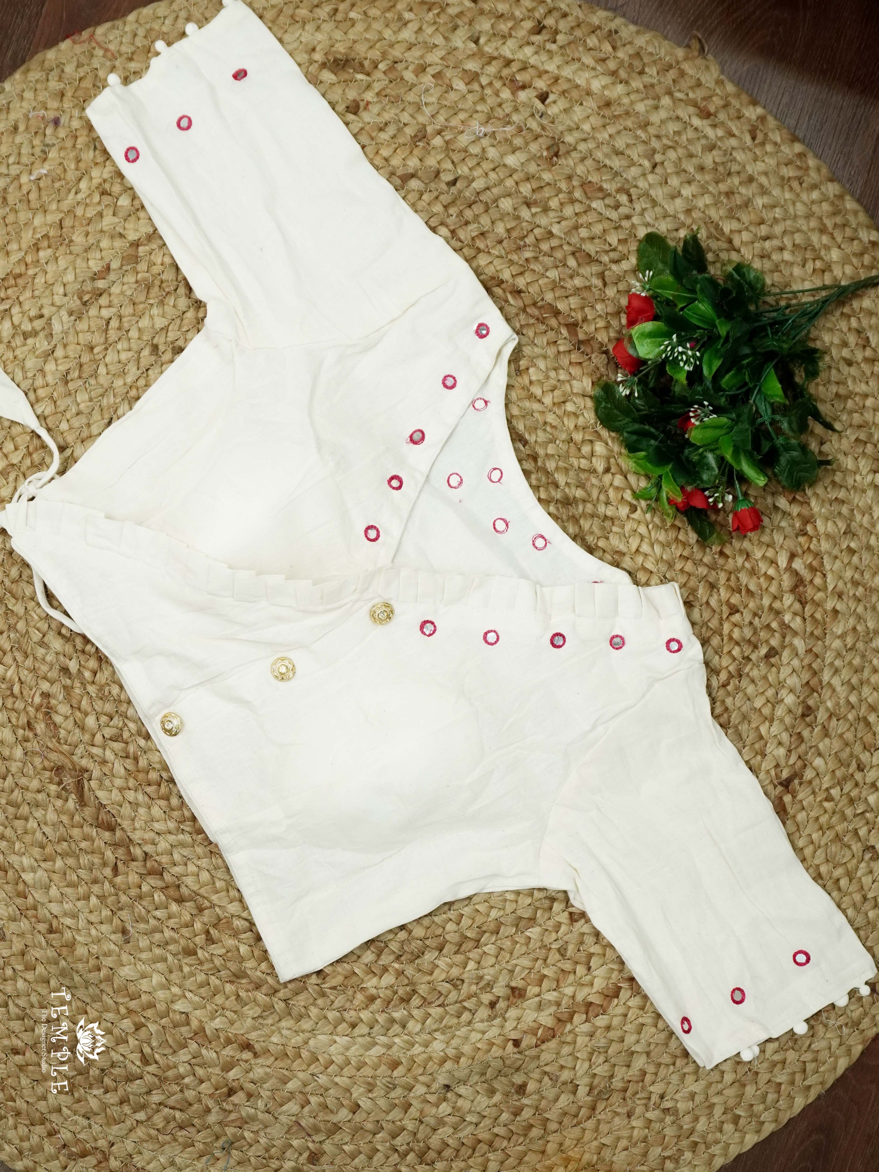 Readymade Blouse With Angrakha Pattern  | TTDS2554