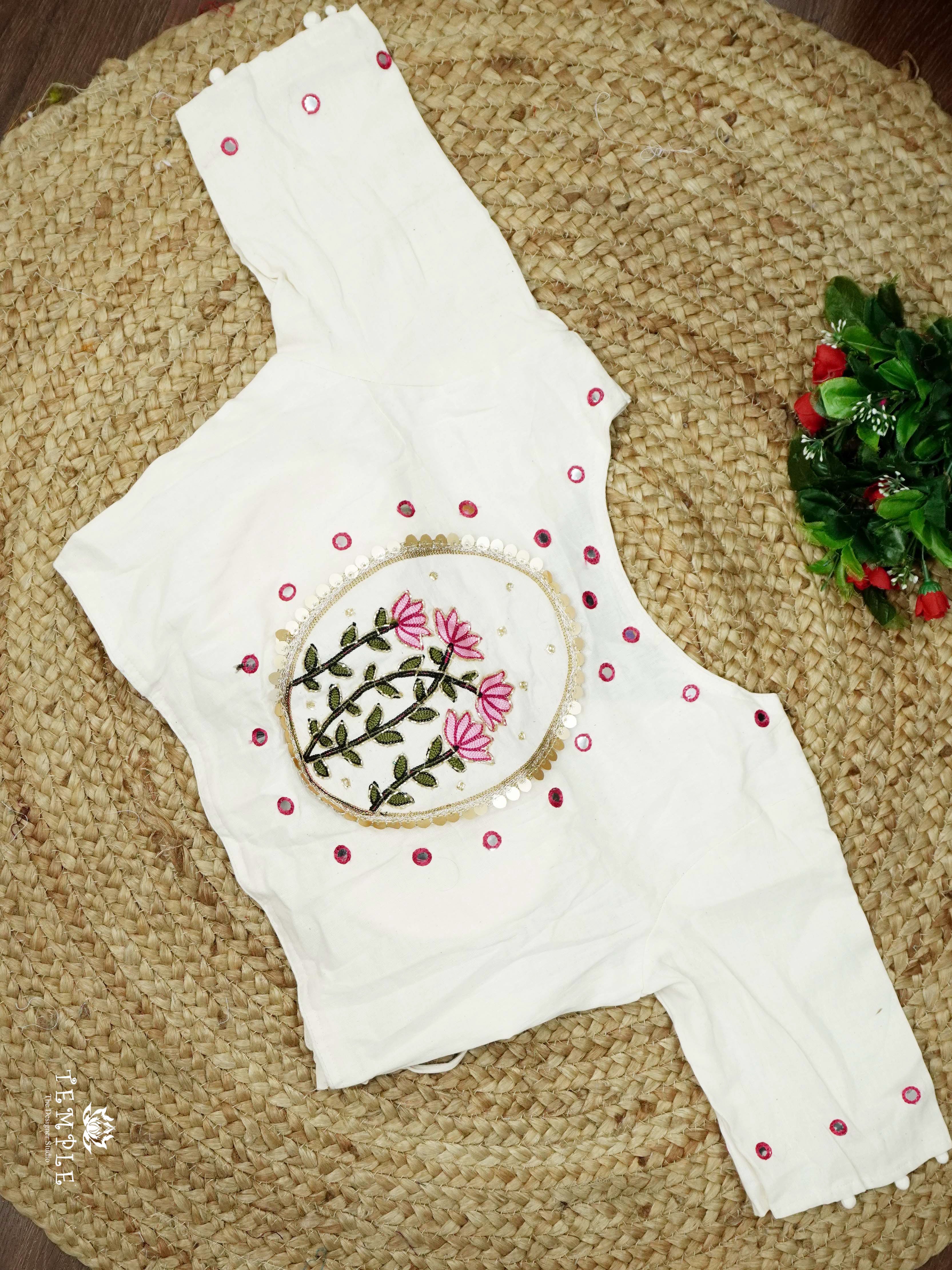 Readymade Blouse With Angrakha Pattern  | TTDS2554