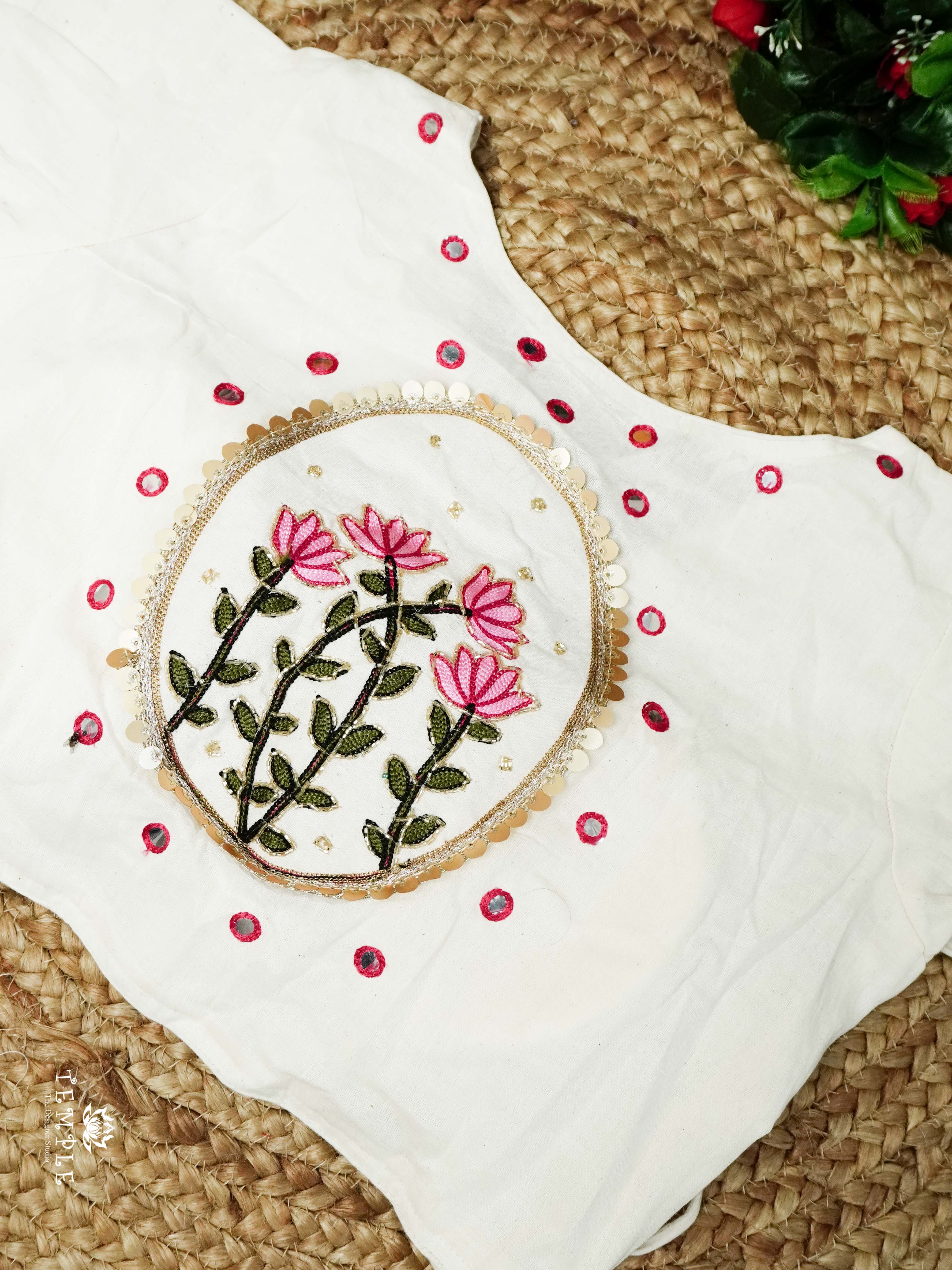 Readymade Blouse With Angrakha Pattern  | TTDS2554