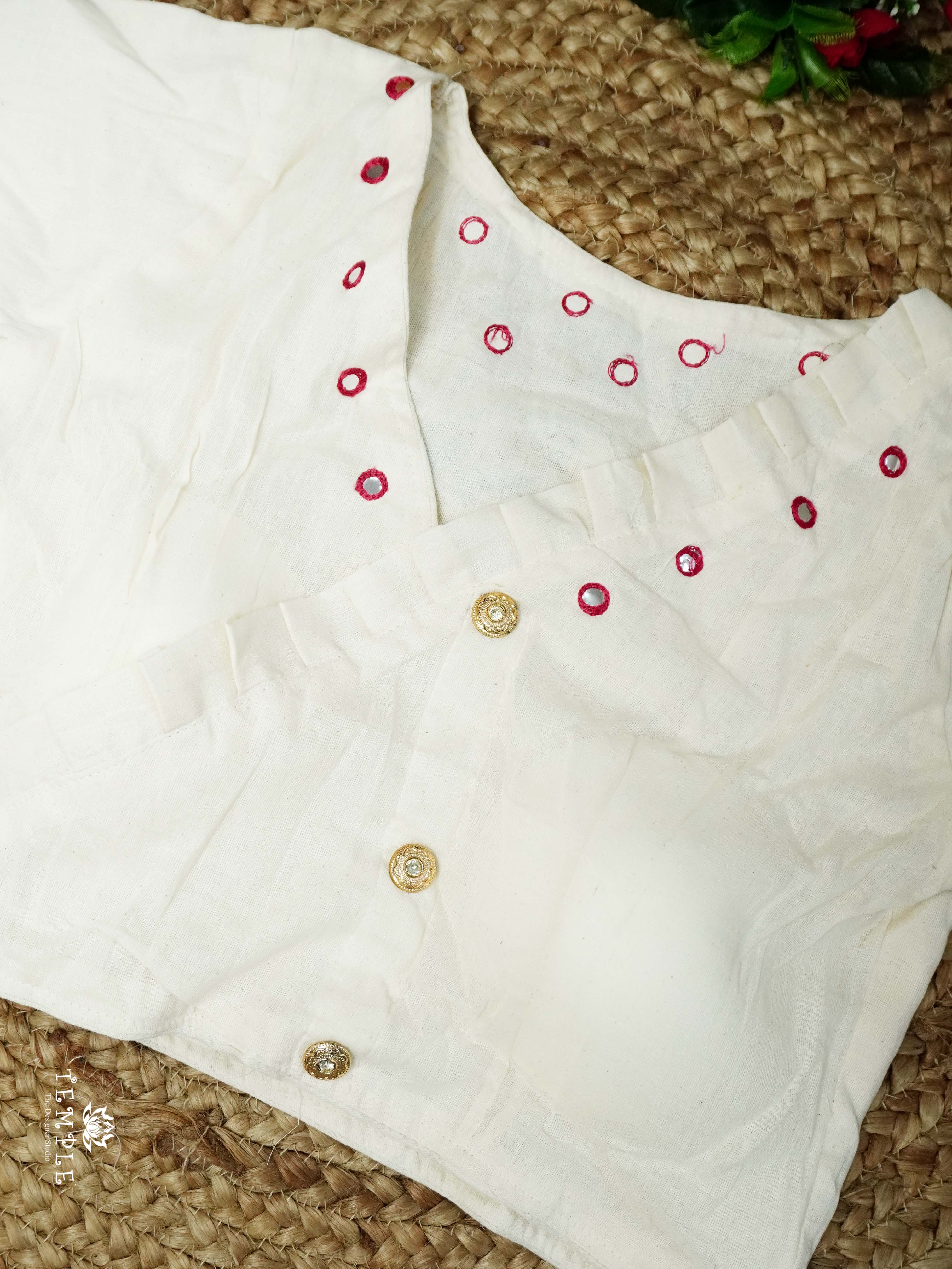 Readymade Blouse With Angrakha Pattern  | TTDS2554