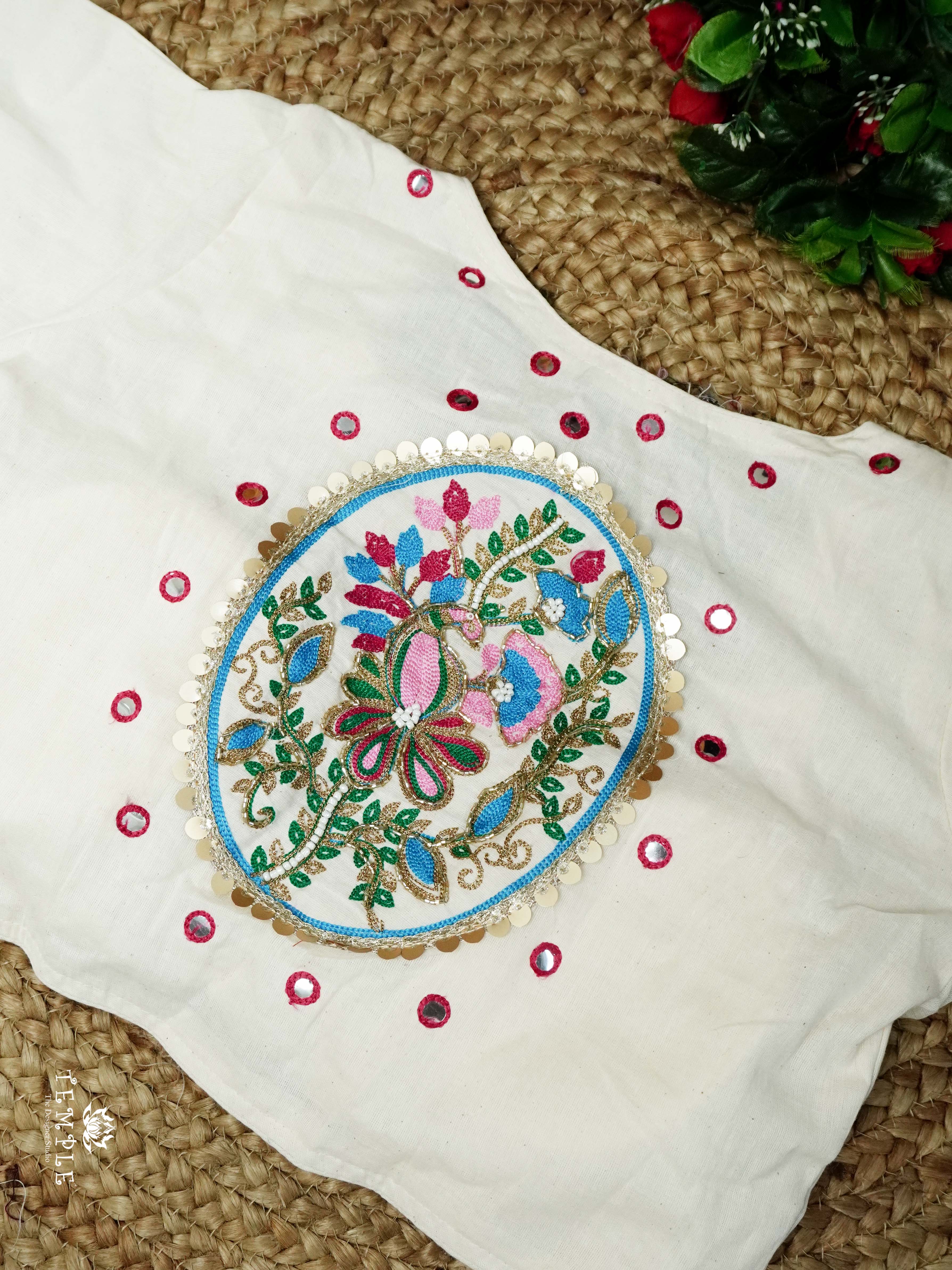 Readymade Blouse With Angrakha Pattern  | TTDS2554