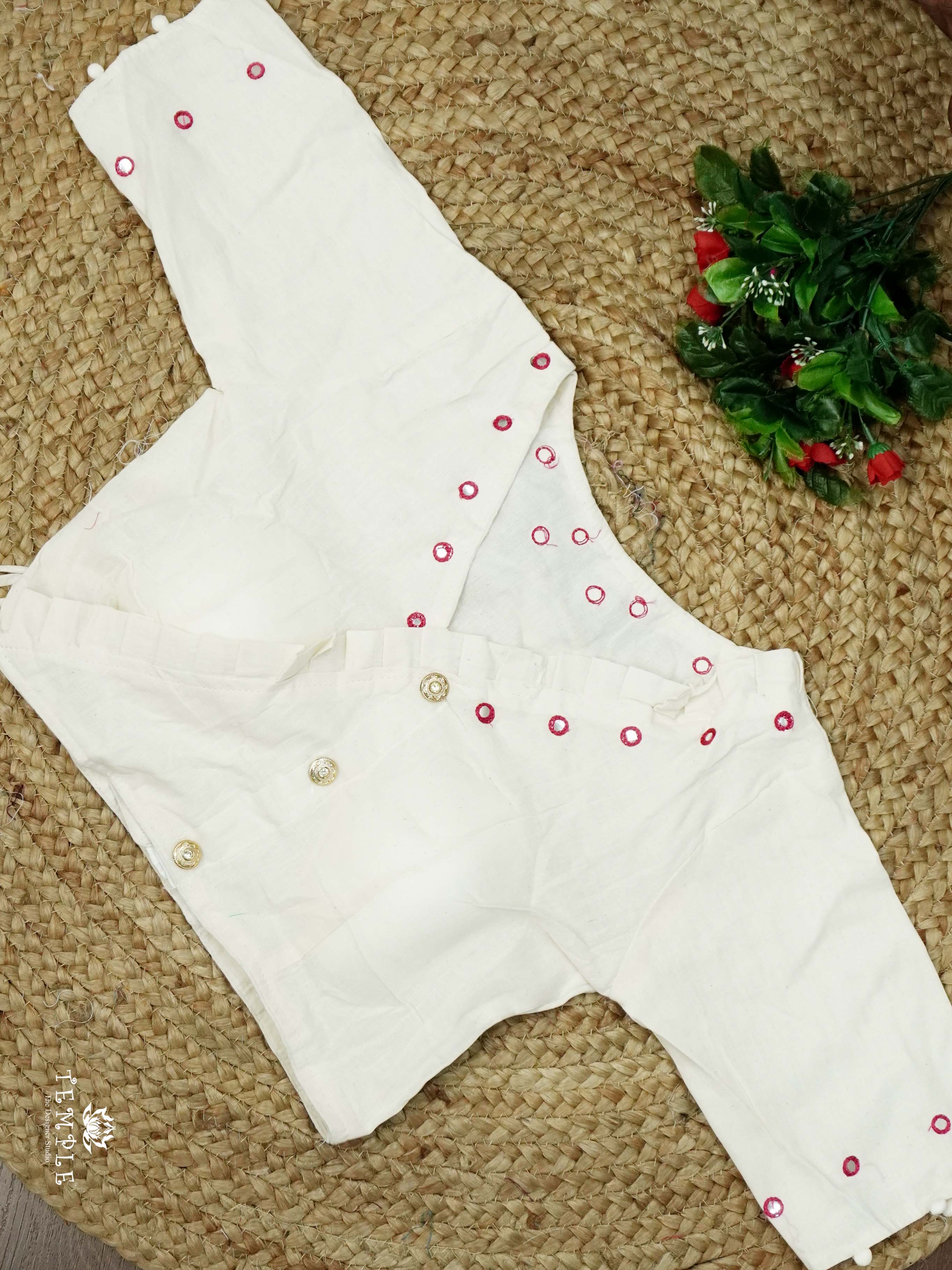 Readymade Blouse With Angrakha Pattern  | TTDS2554