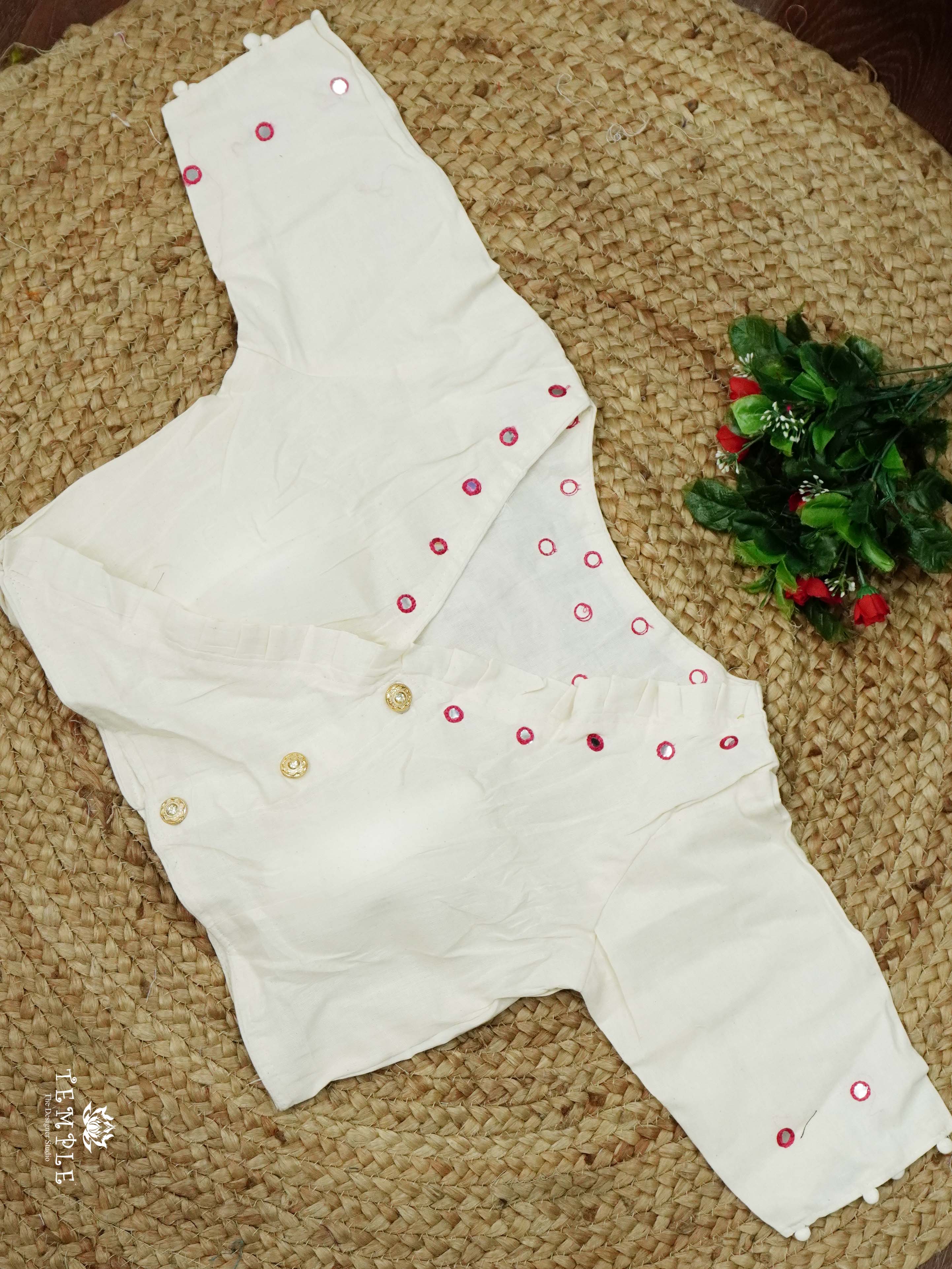 Readymade Blouse With Angrakha Pattern  | TTDS2554