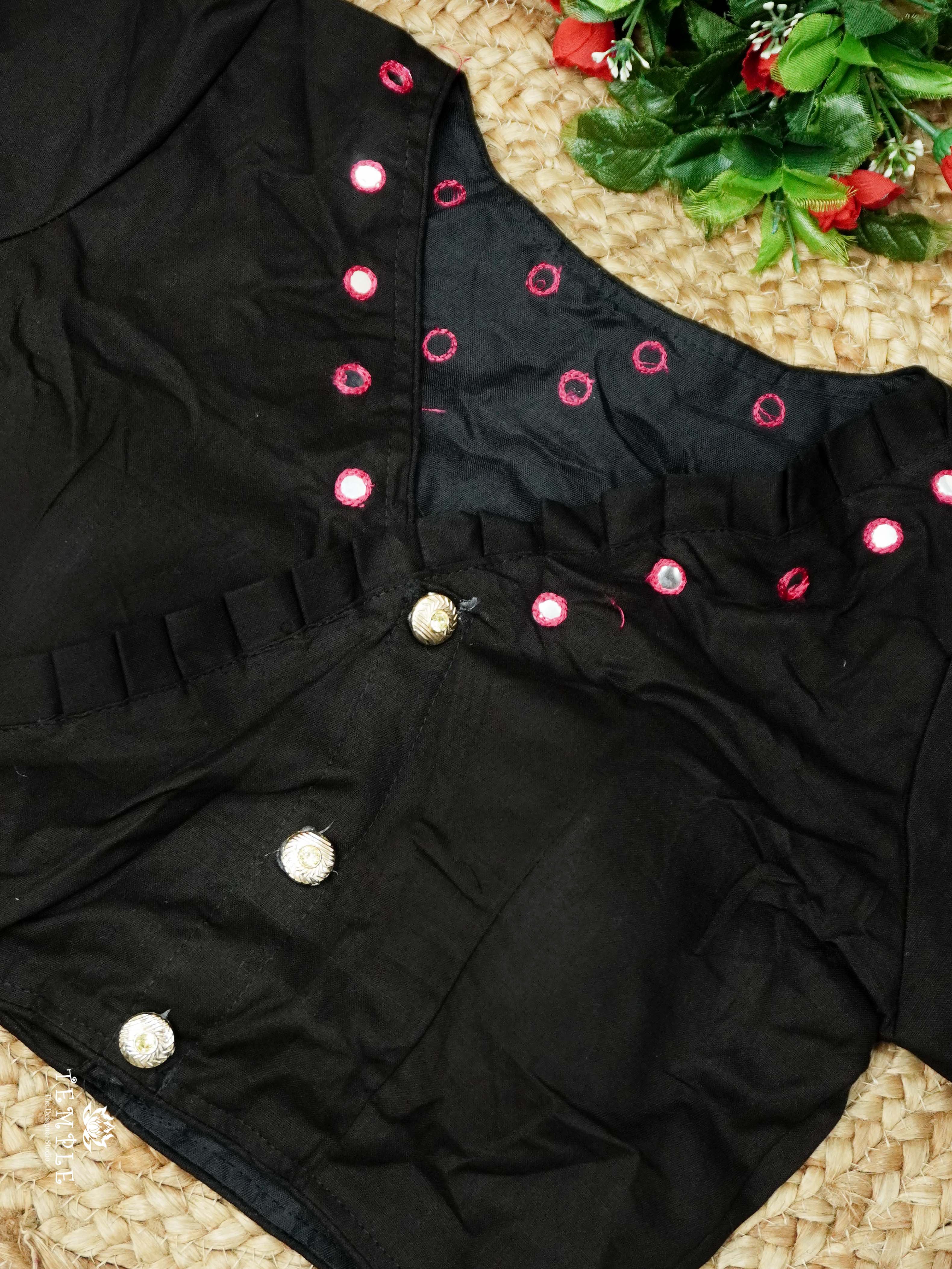 Readymade Blouse With Angrakha Pattern  | TTDS2554