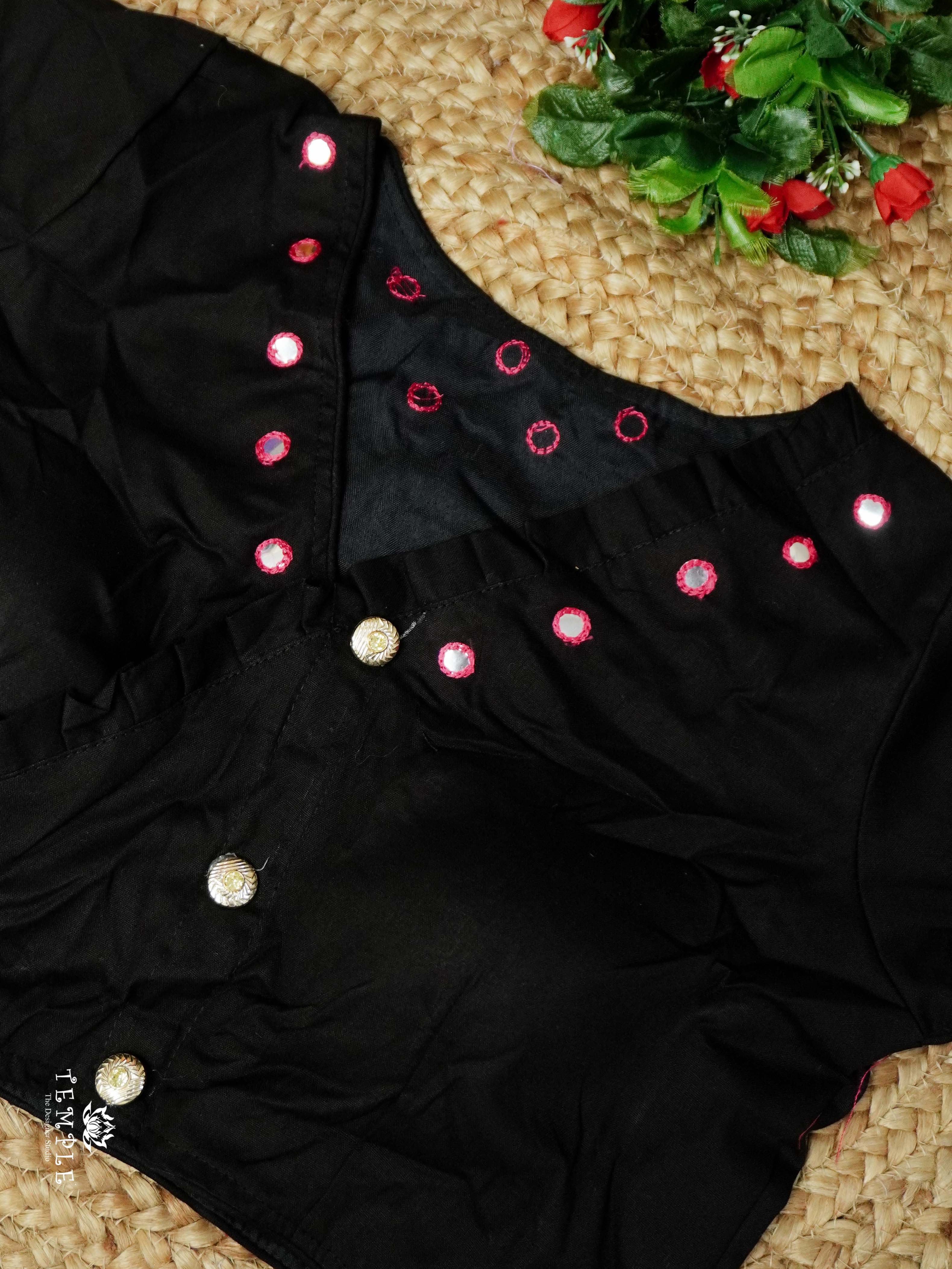 Readymade Blouse With Angrakha Pattern  | TTDS2554