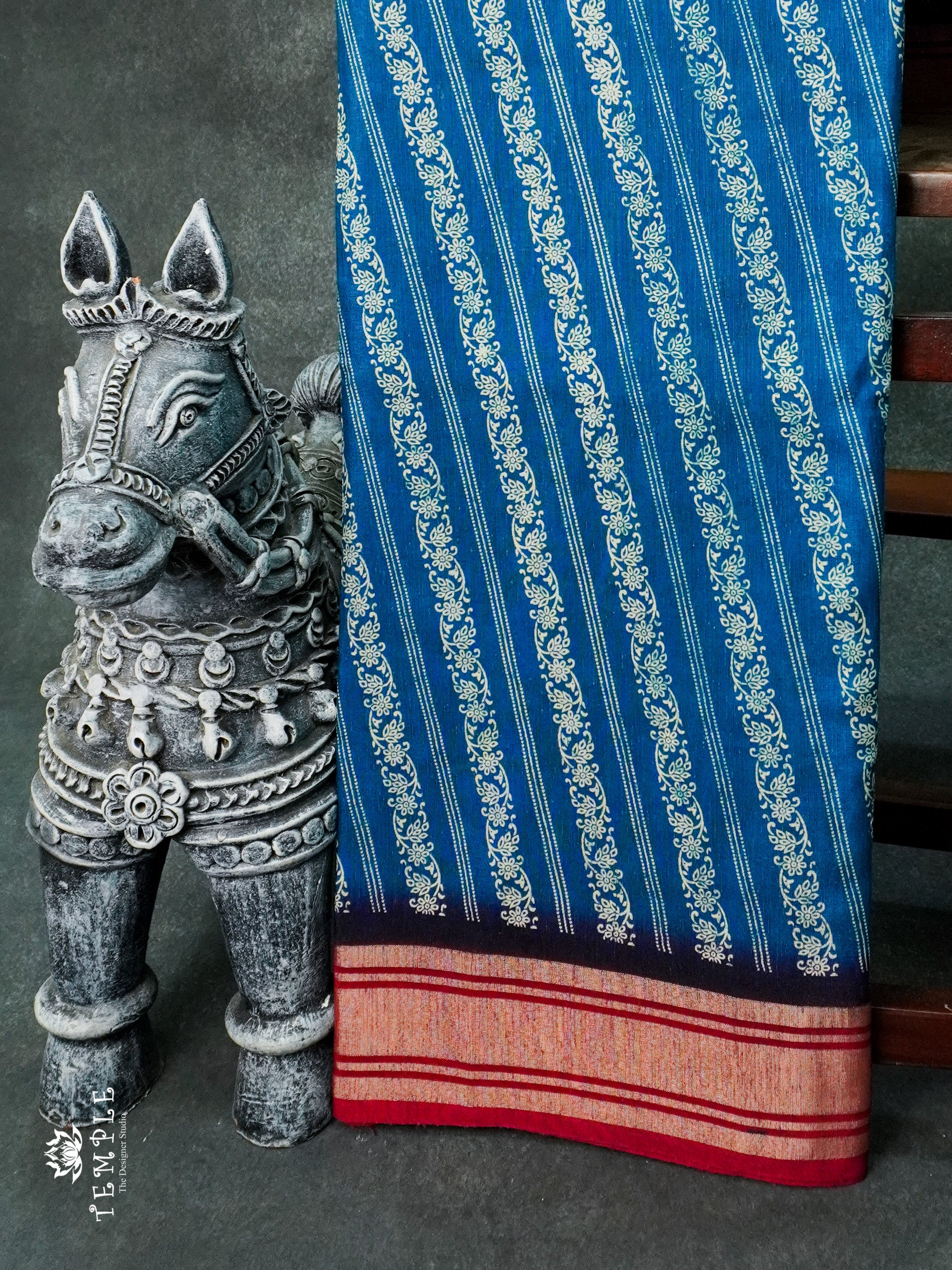 Printed Cotton Saree | TTDS1174