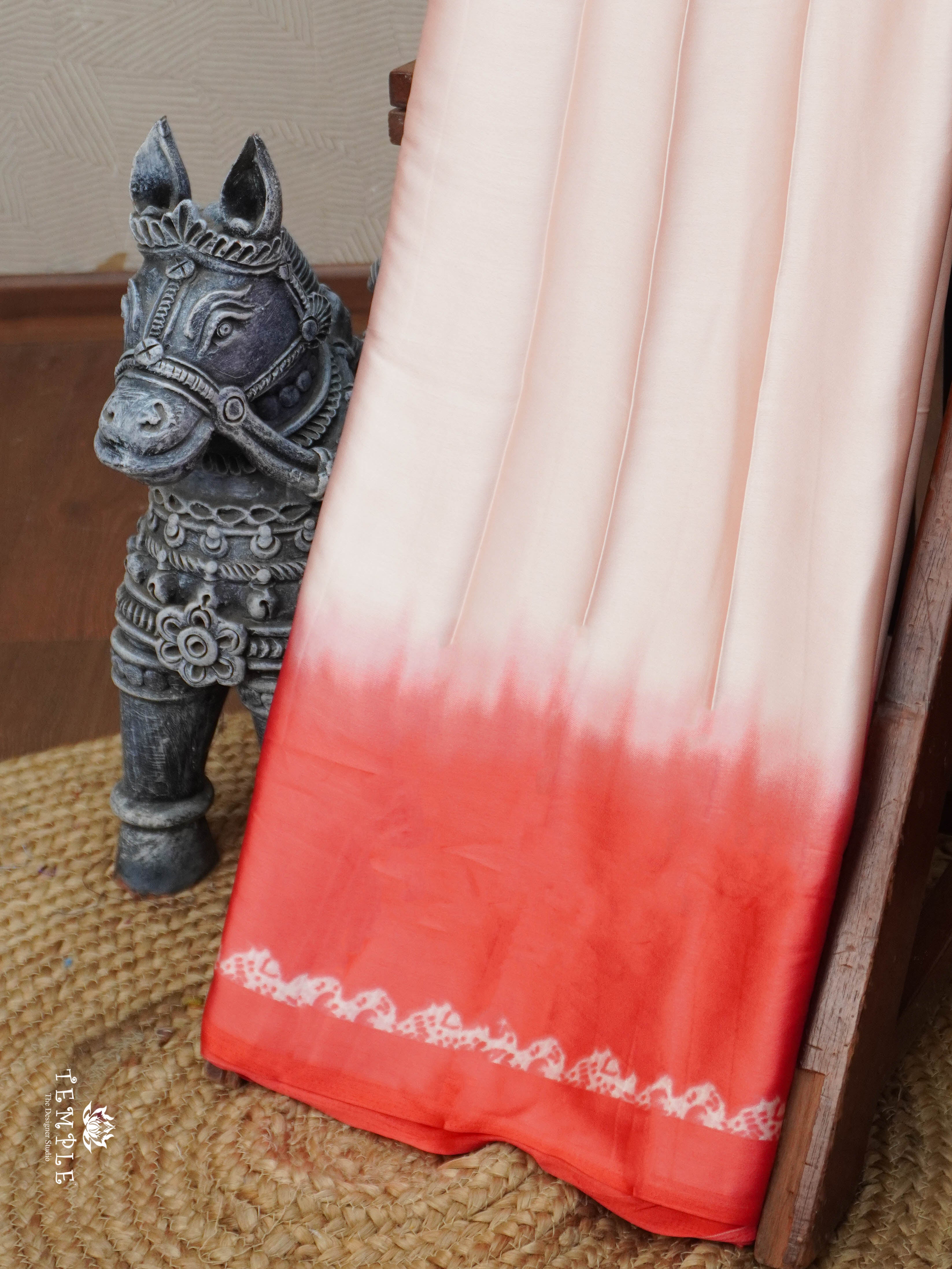 Bandhini Print Modal Silk Saree | TTDS3021