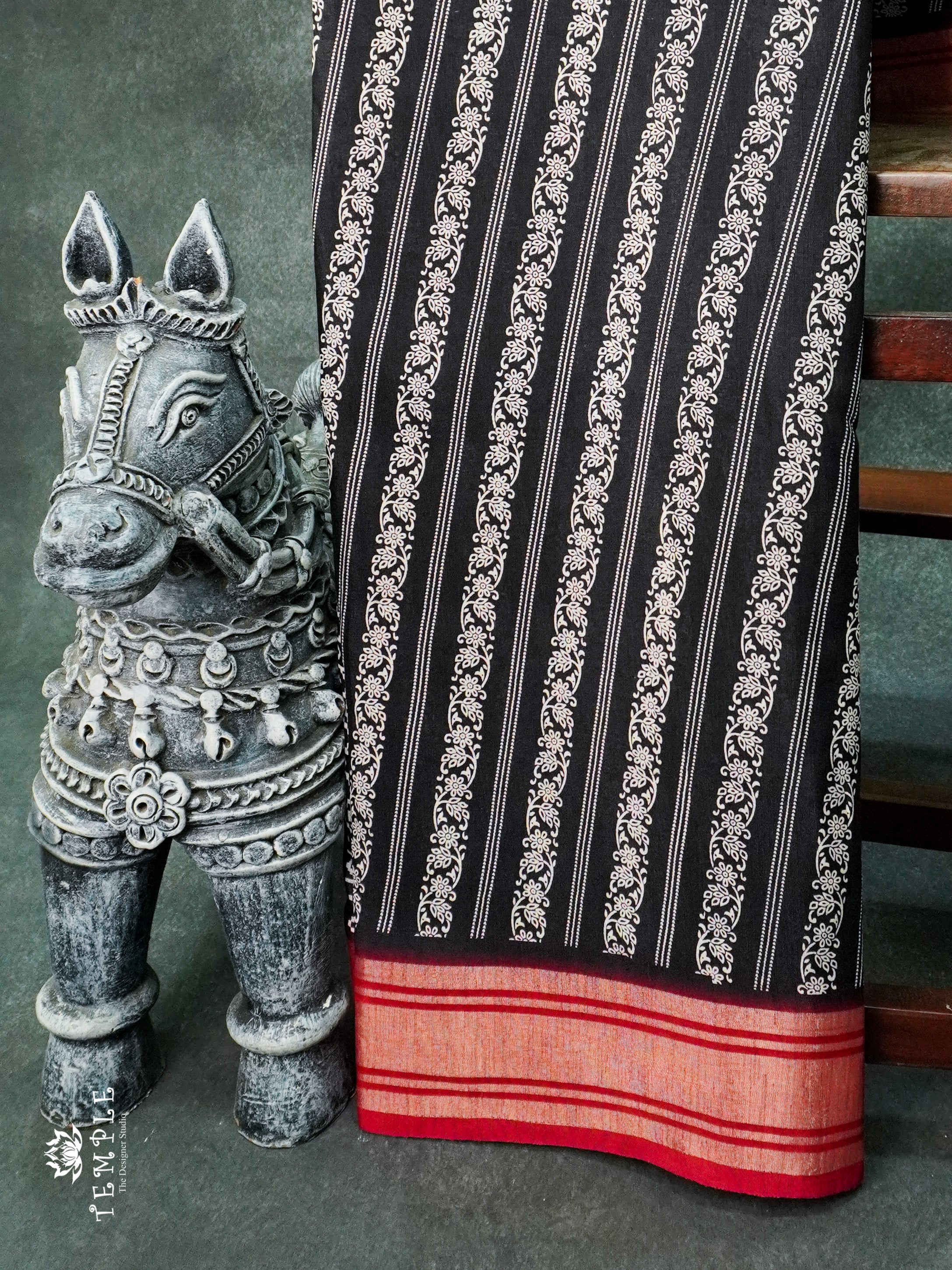 Printed Cotton Saree | TTDS1174