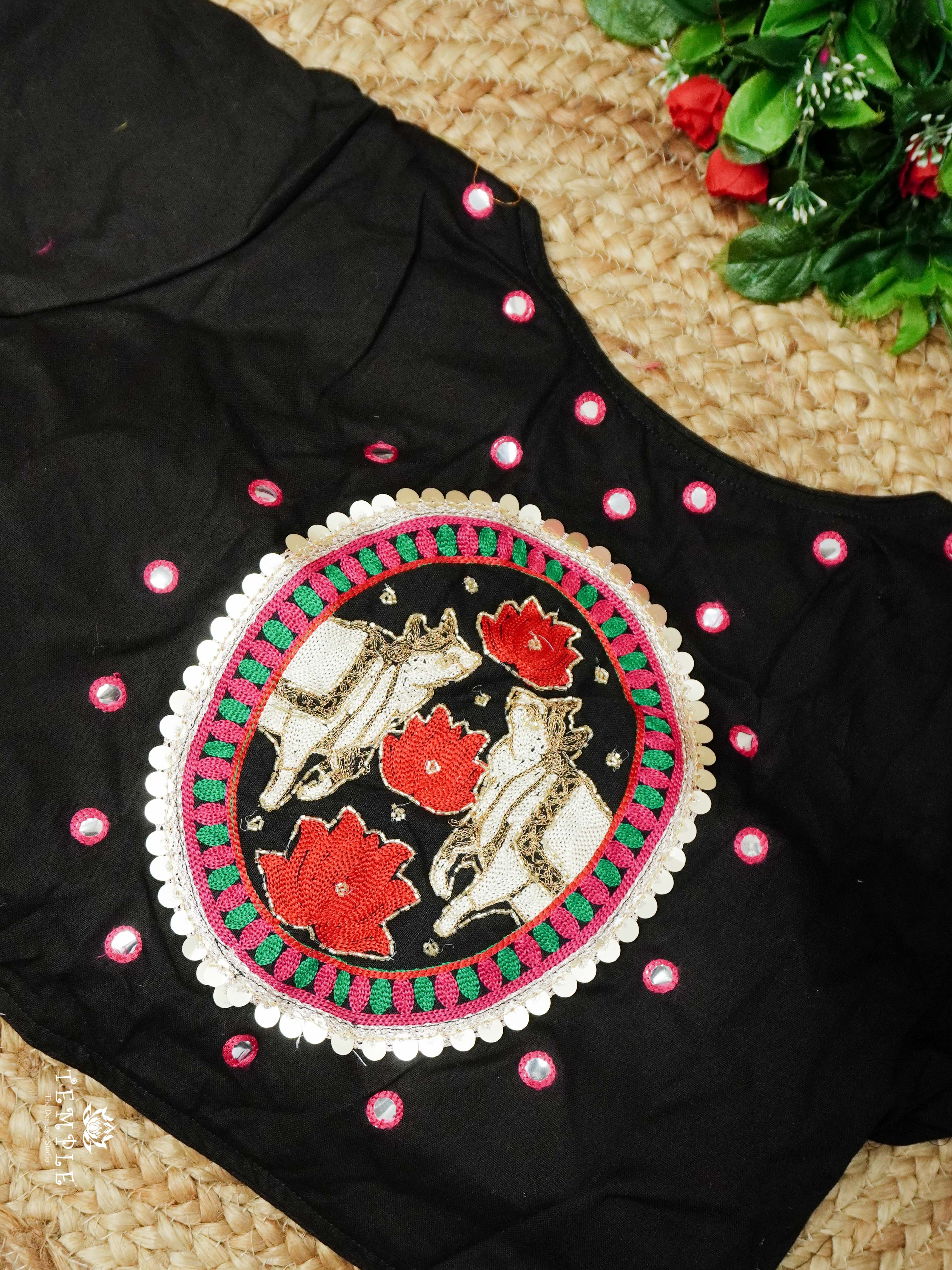 Readymade Blouse With Angrakha Pattern  | TTDS2554