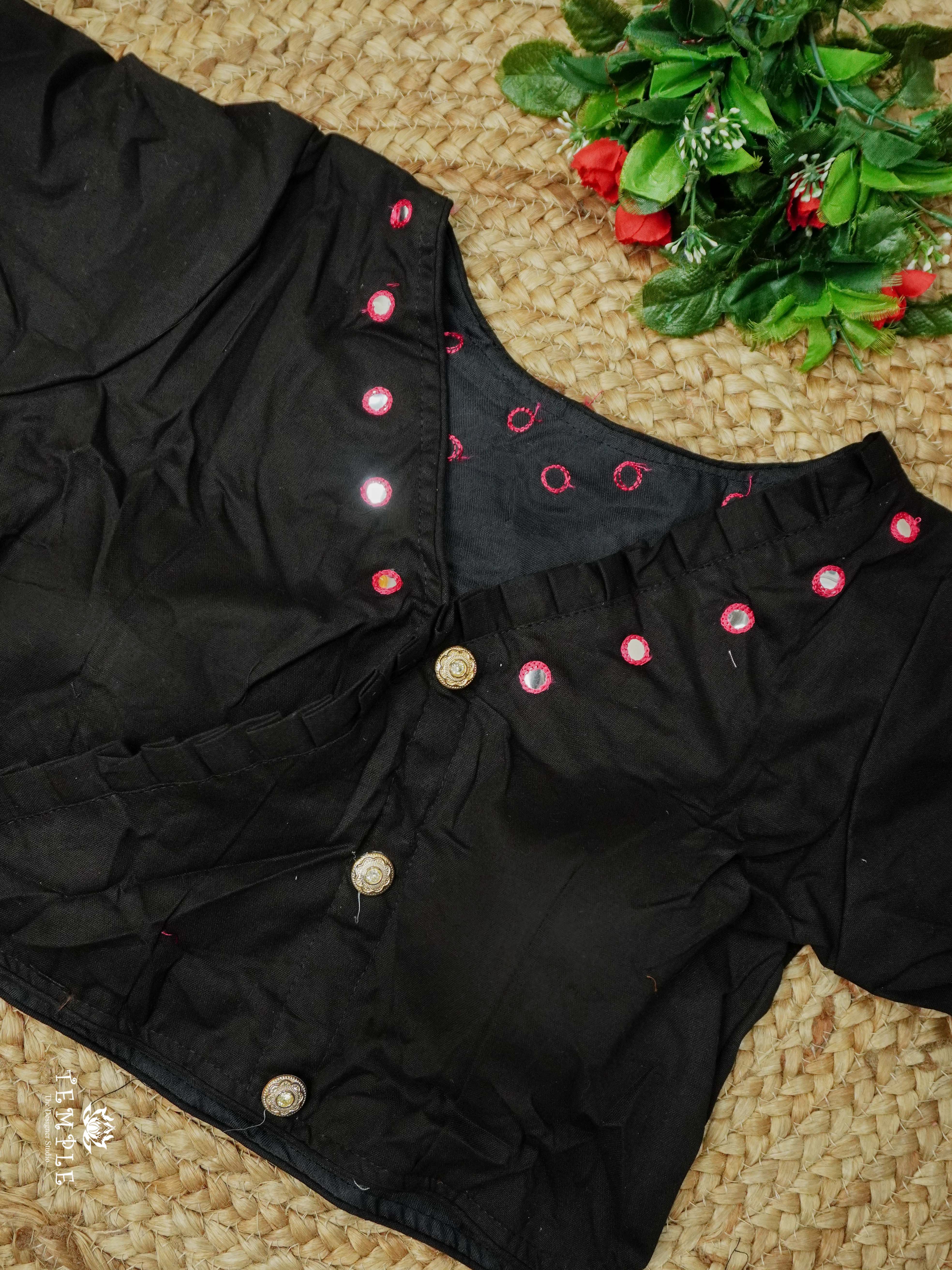 Readymade Blouse With Angrakha Pattern  | TTDS2554