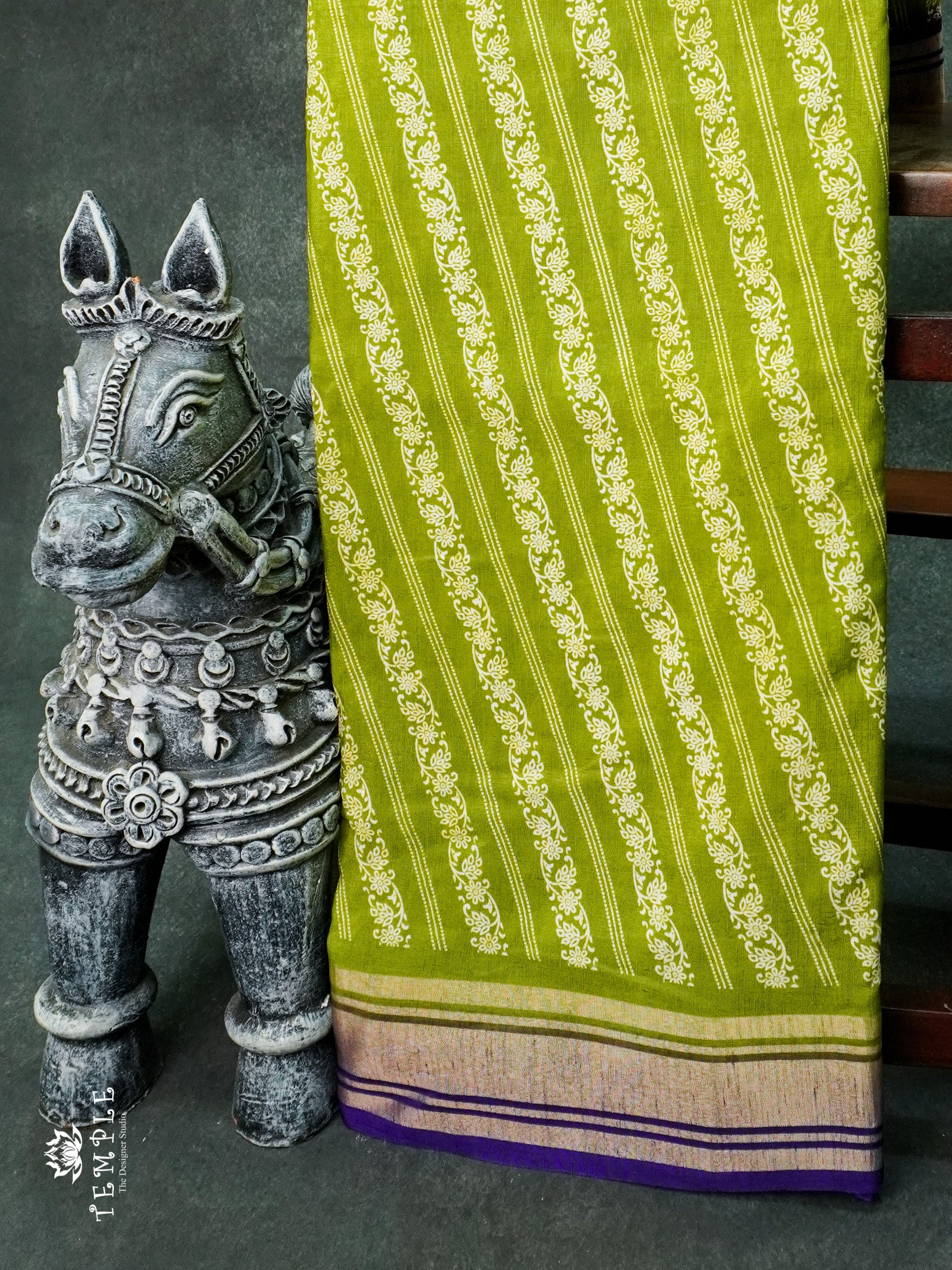 Printed Cotton Saree | TTDS1174