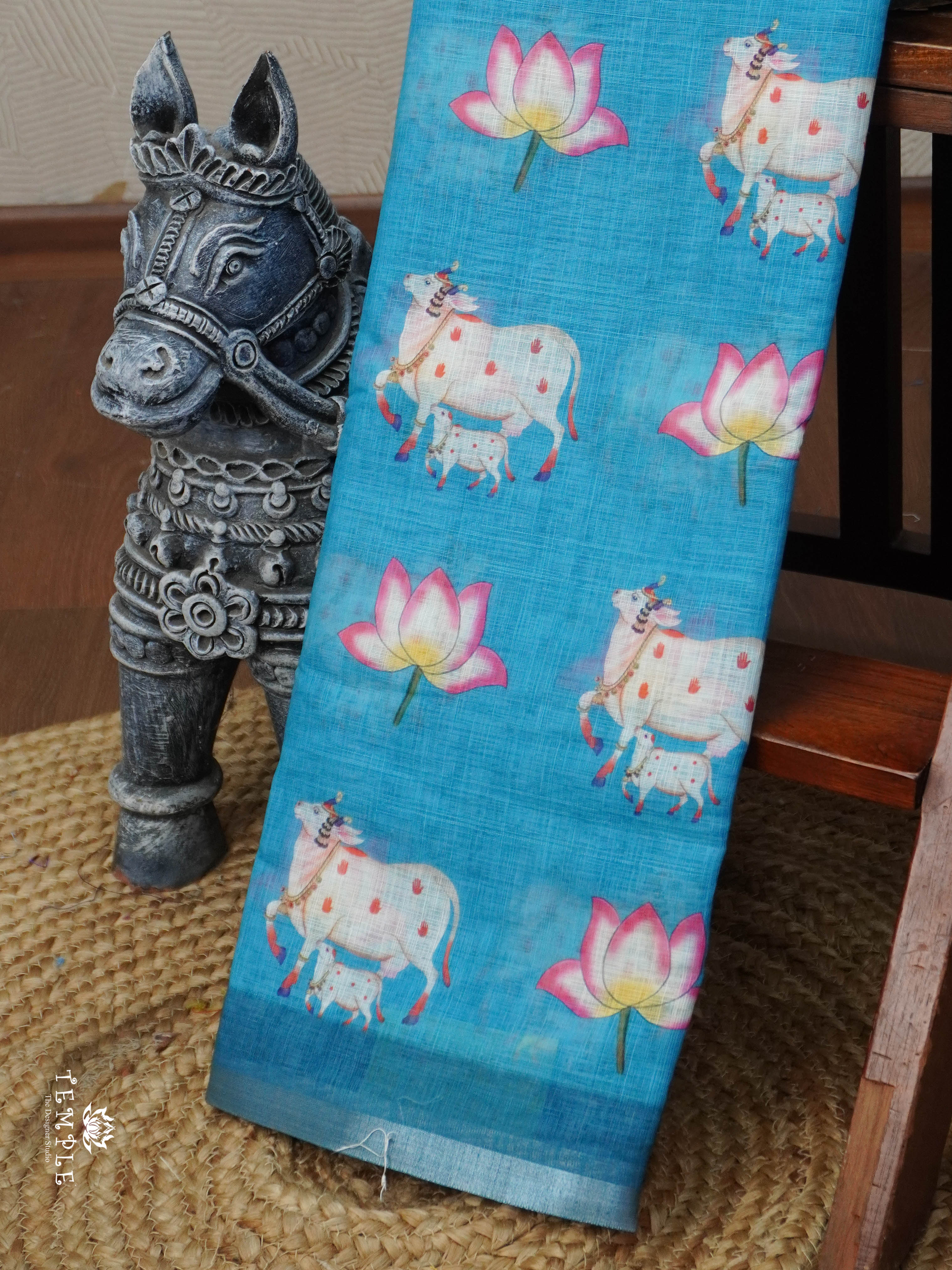 Linen Cotton Saree | TTDS3034