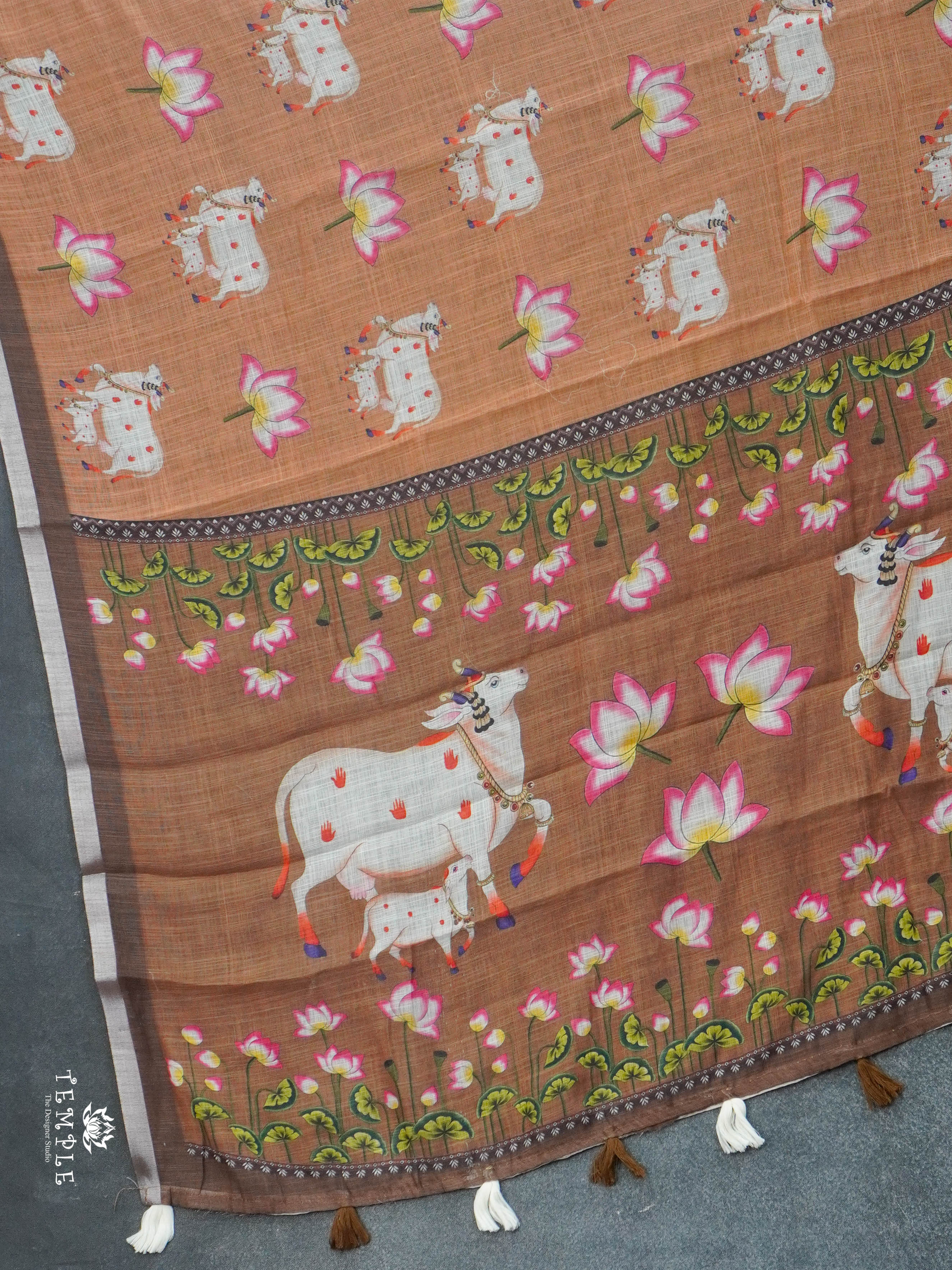 Linen Cotton Saree | TTDS3034