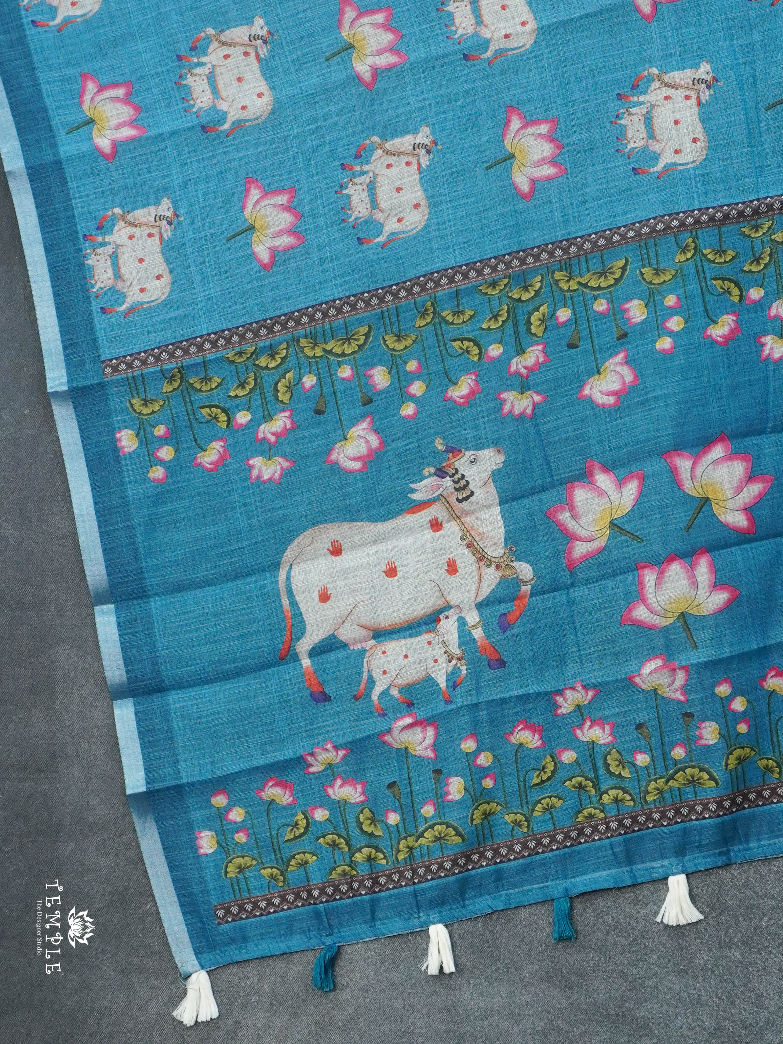 Linen Cotton Saree | TTDS3034