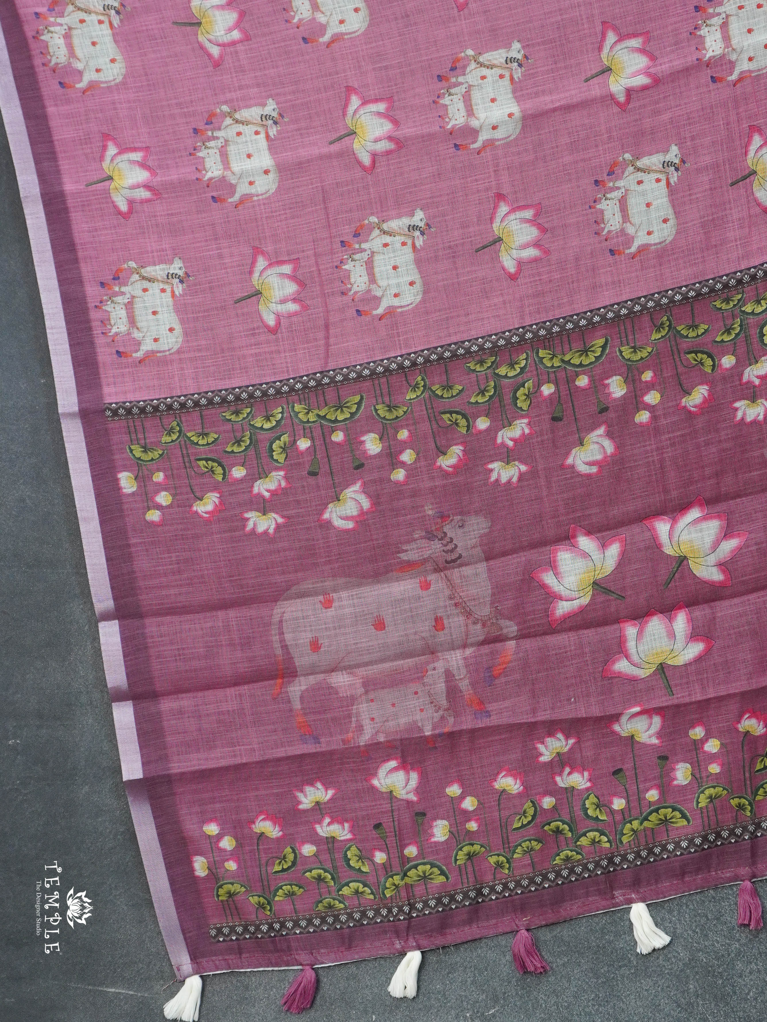 Linen Cotton Saree | TTDS3034