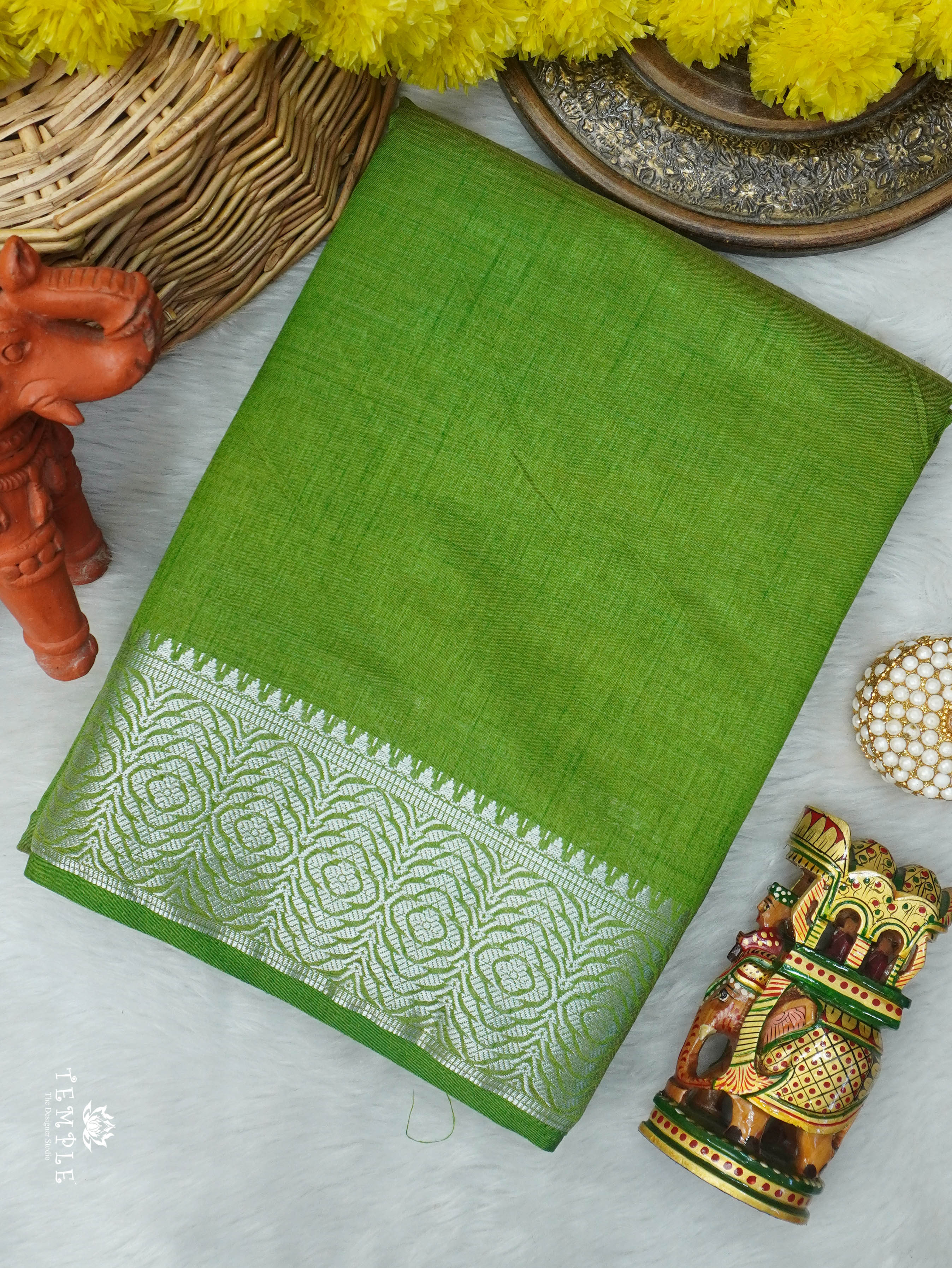 Semi Tussar Silk Saree | TTDS3052