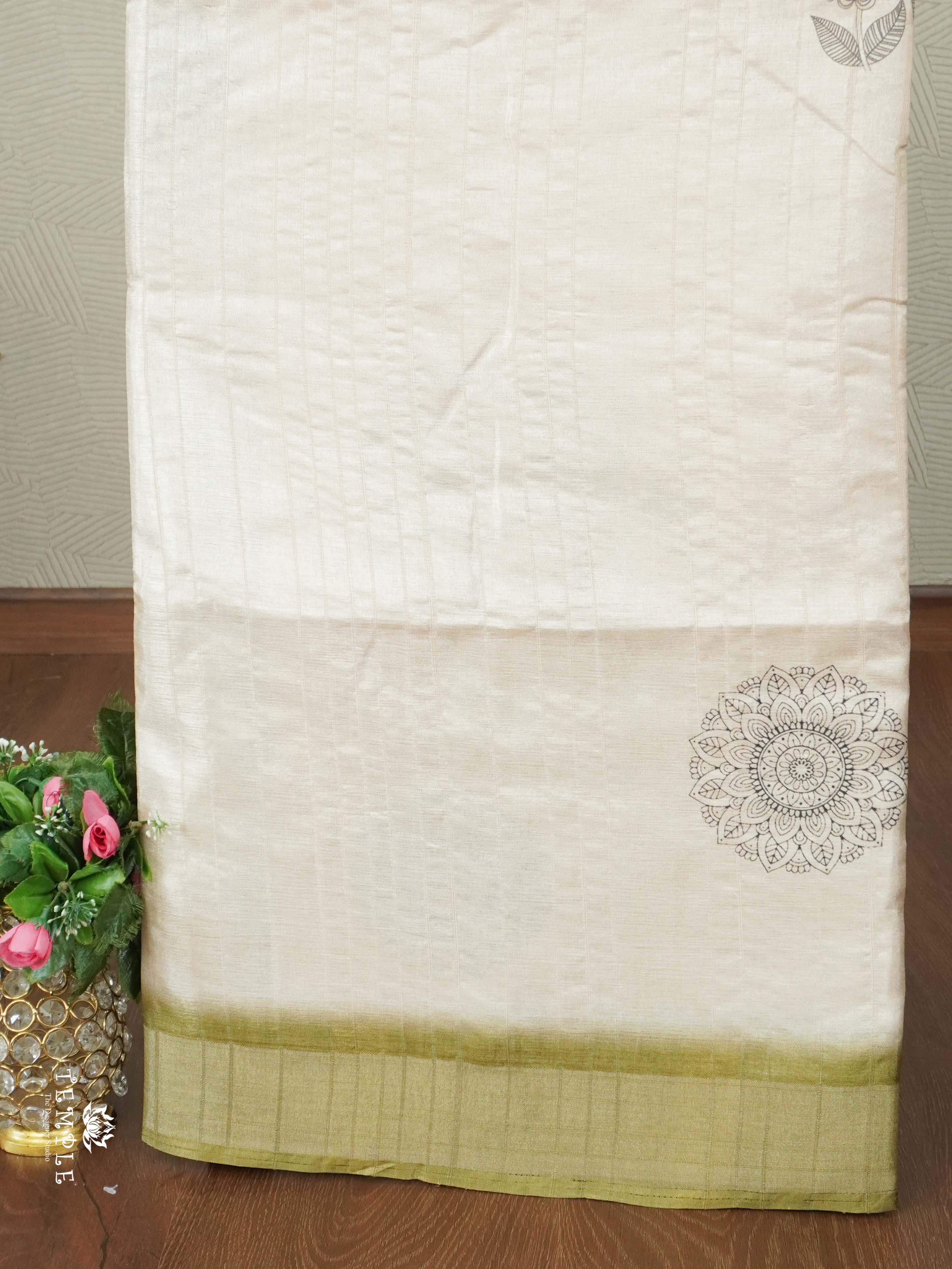 Printed Semi Tussar Saree | TTDS2561
