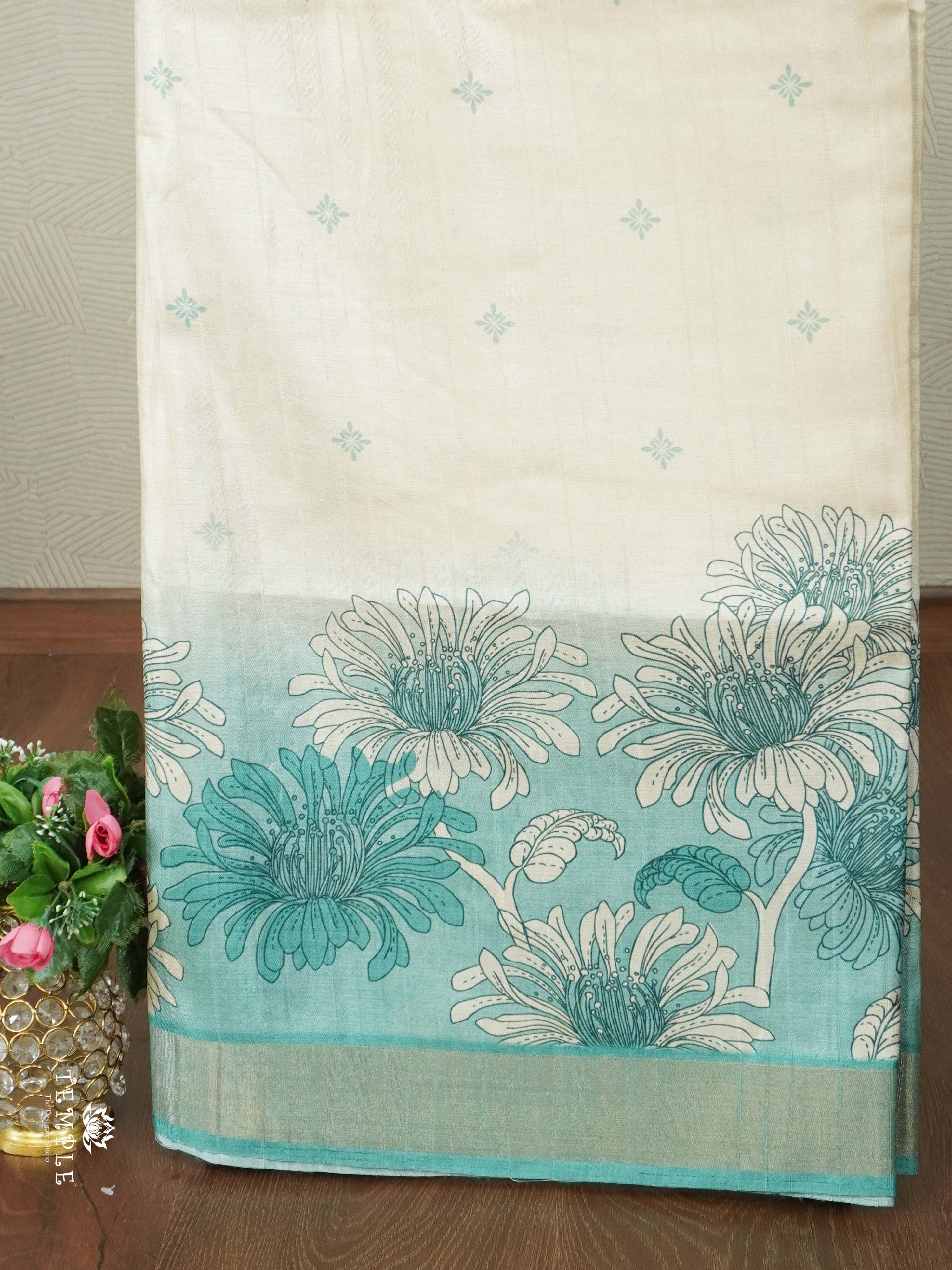 Printed Semi Tussar Saree | TTDS2561