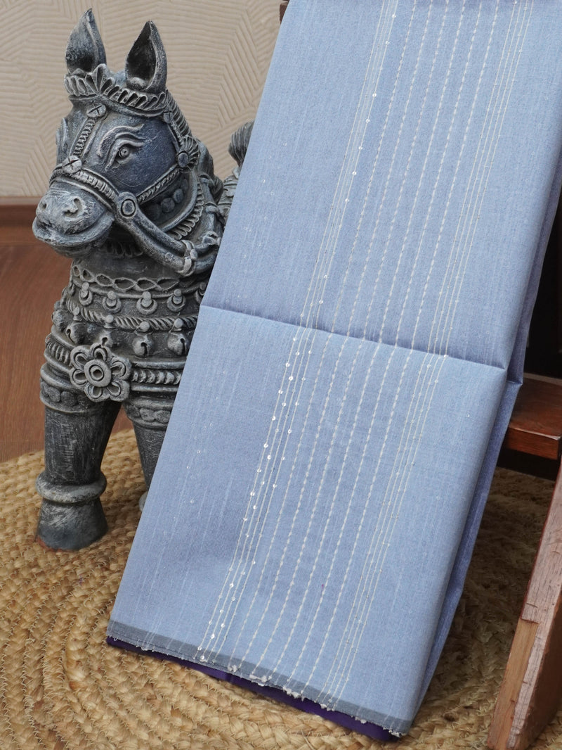Raw Silk Saree with sequins Work | TTDS2100