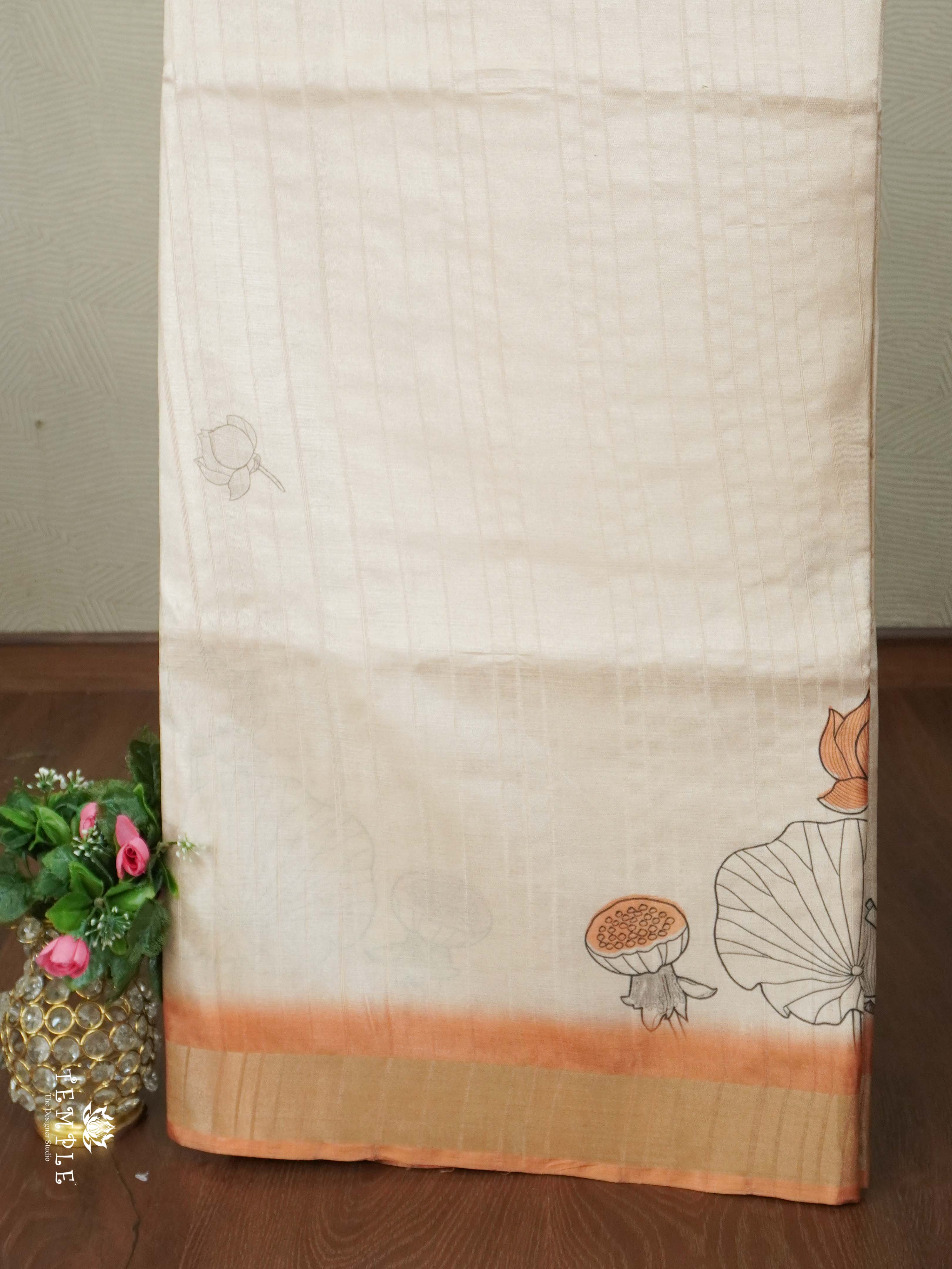 Printed Semi Tussar Saree | TTDS2561