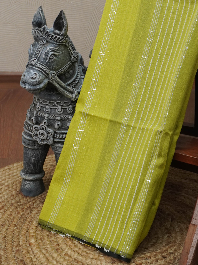 Raw Silk Saree with sequins Work | TTDS2100