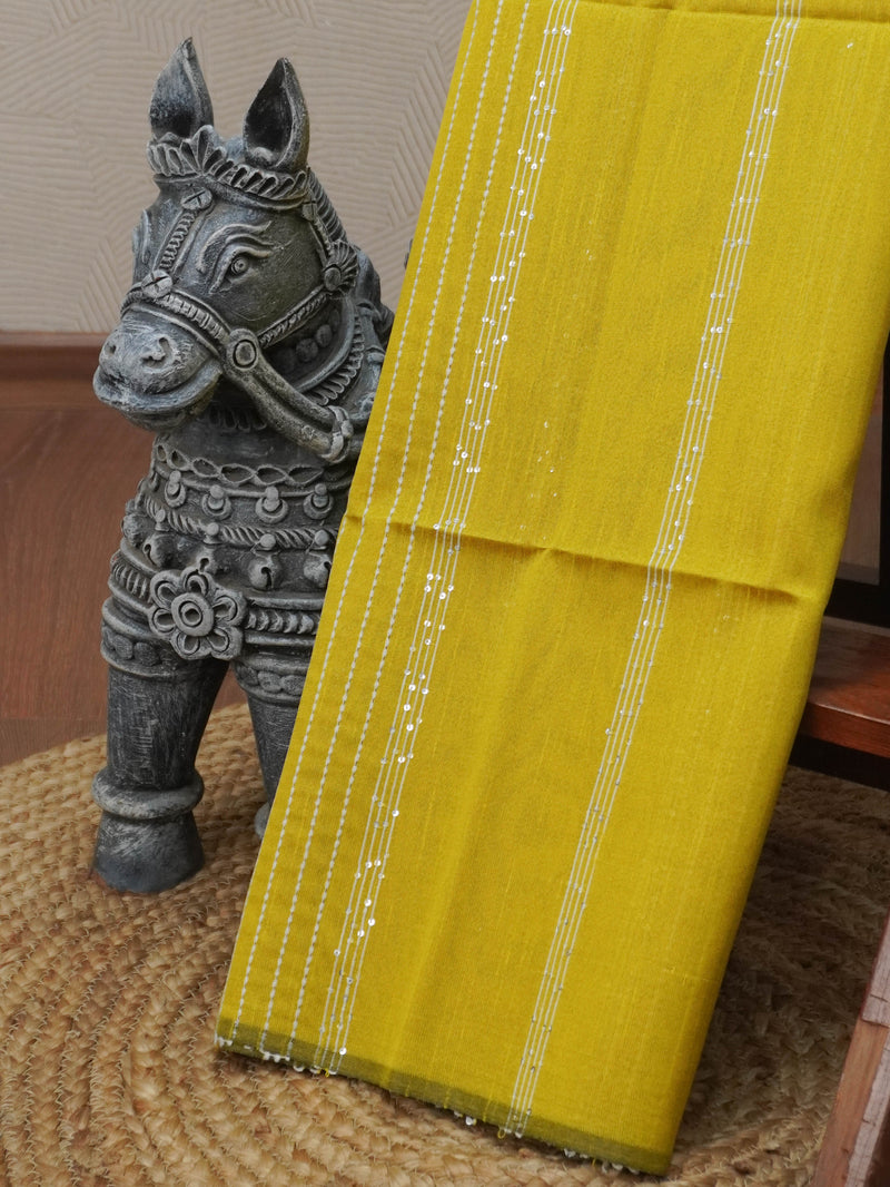Raw Silk Saree with sequins Work | TTDS2100