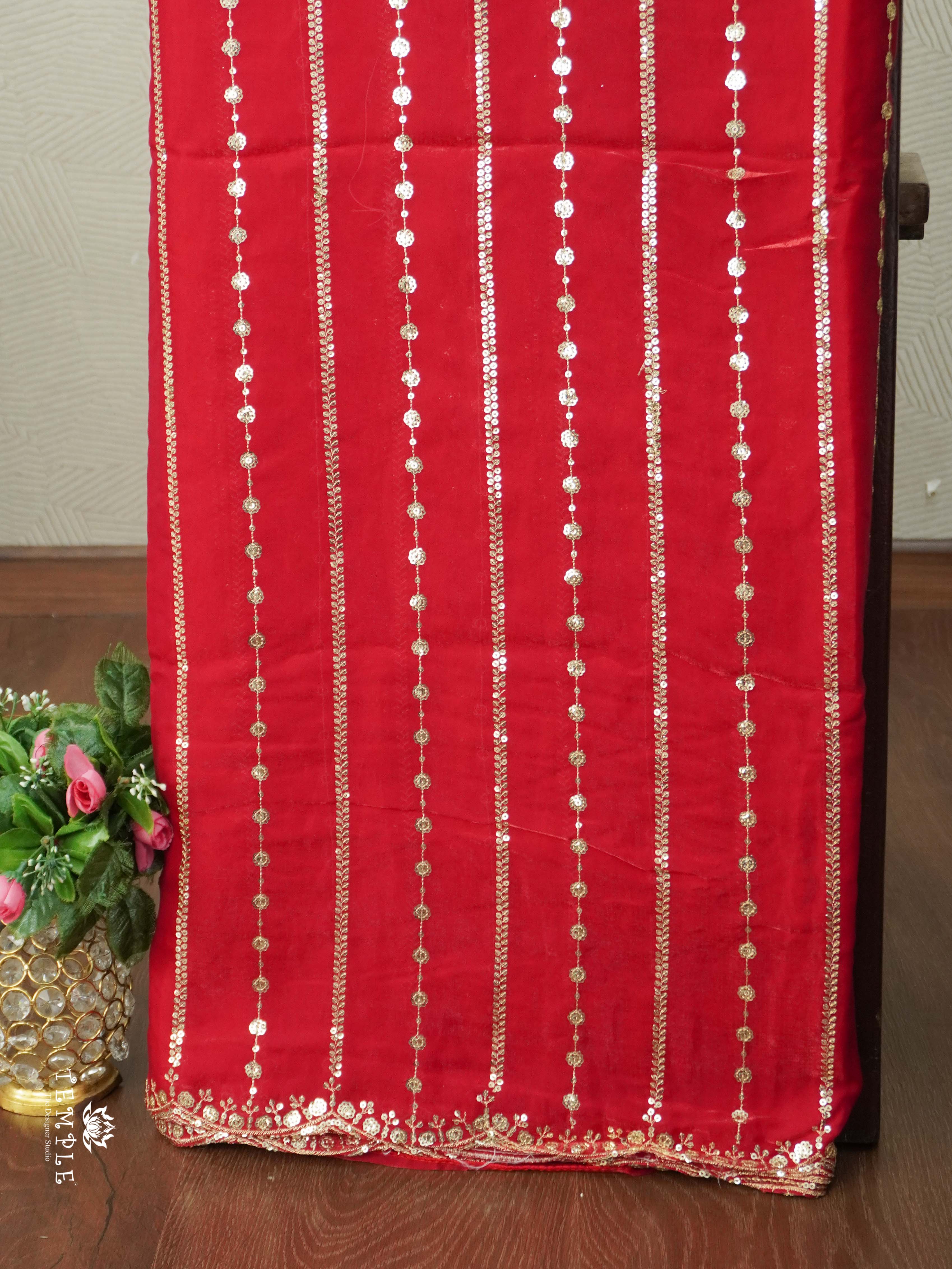 Designer Saree With Zari Embroidery Work | TTDS2562