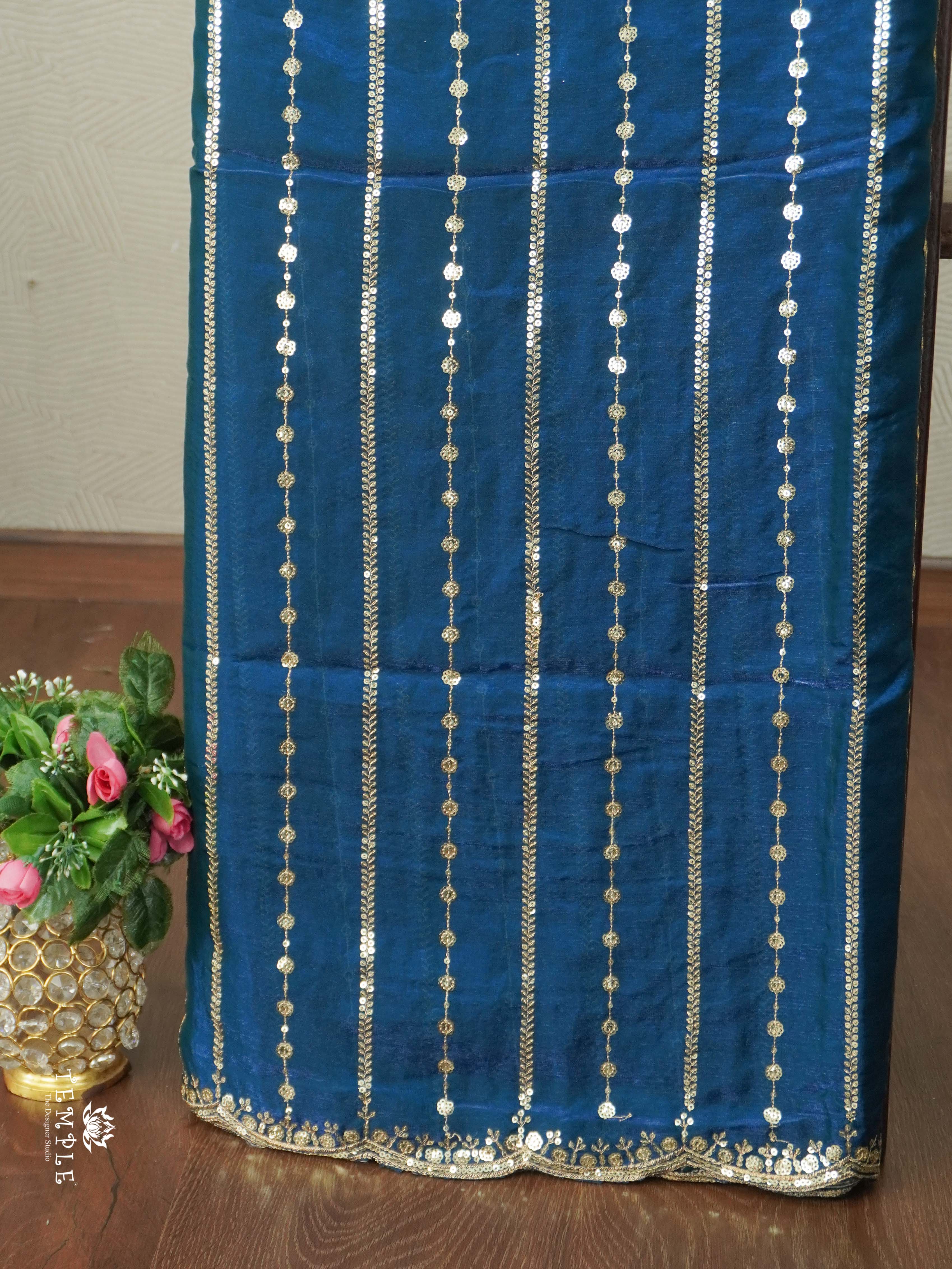 Designer Saree With Zari Embroidery Work | TTDS2562
