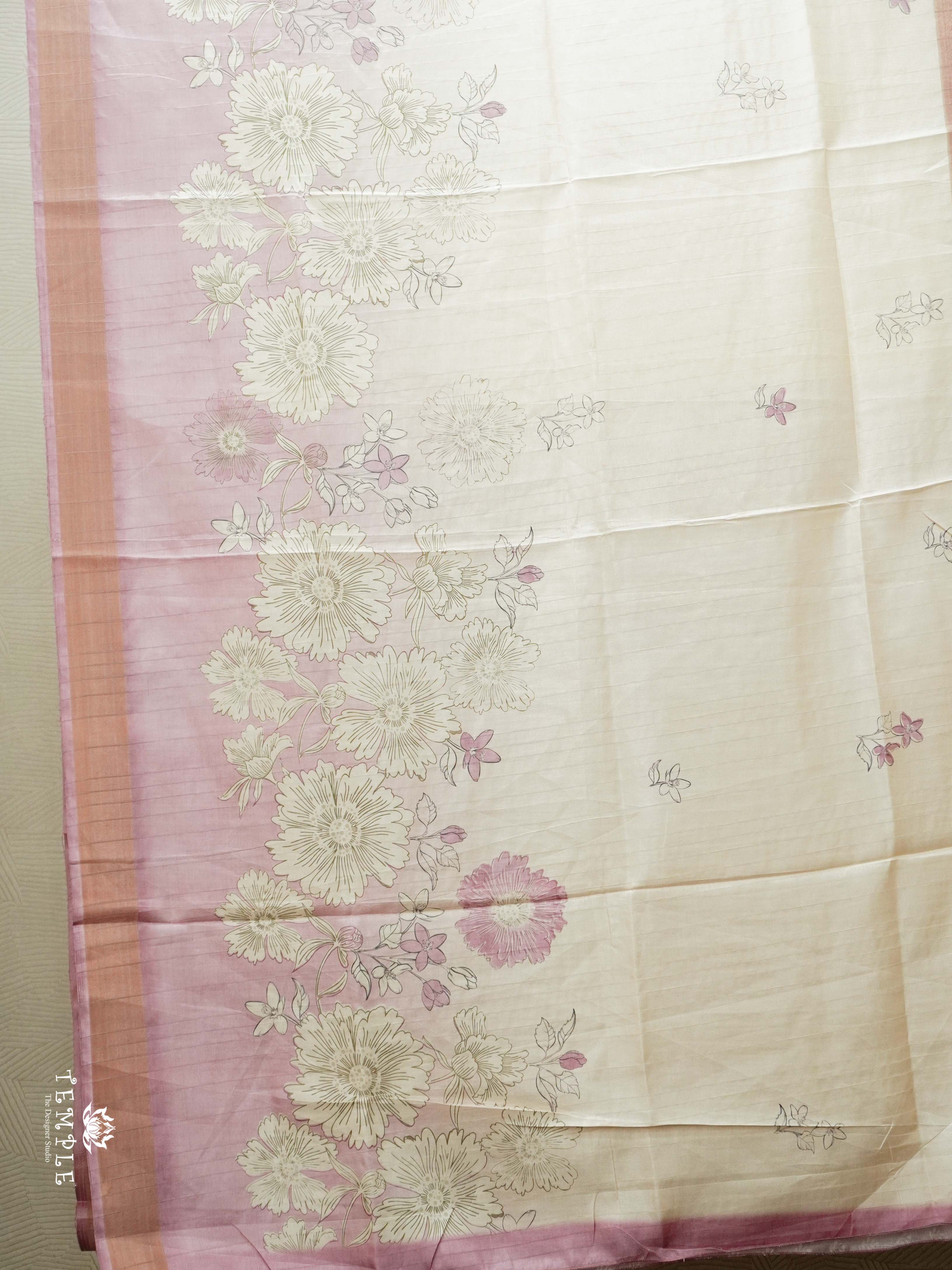 Printed Semi Tussar Saree | TTDS2561