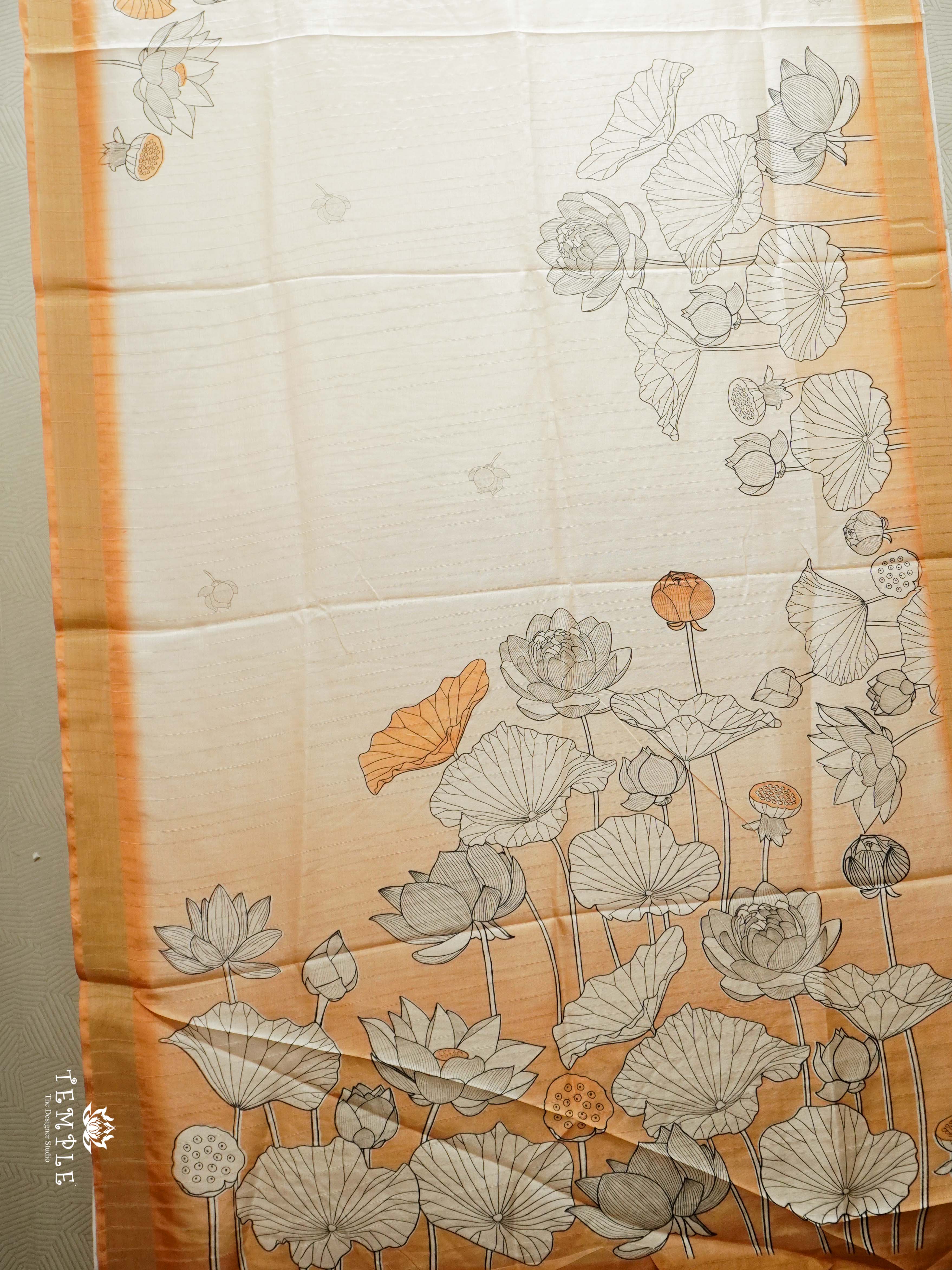 Printed Semi Tussar Saree | TTDS2561