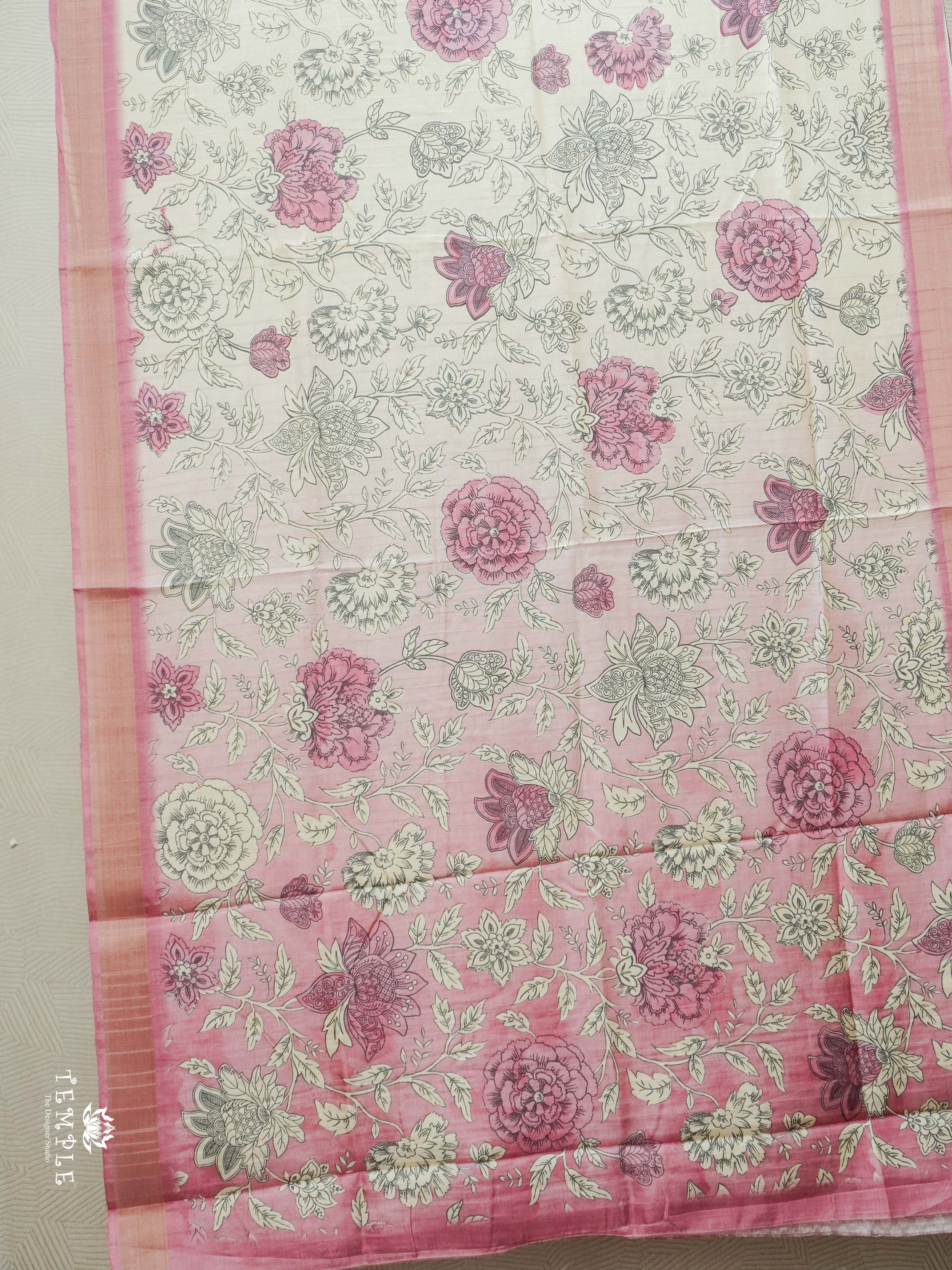Printed Semi Tussar Saree | TTDS2561