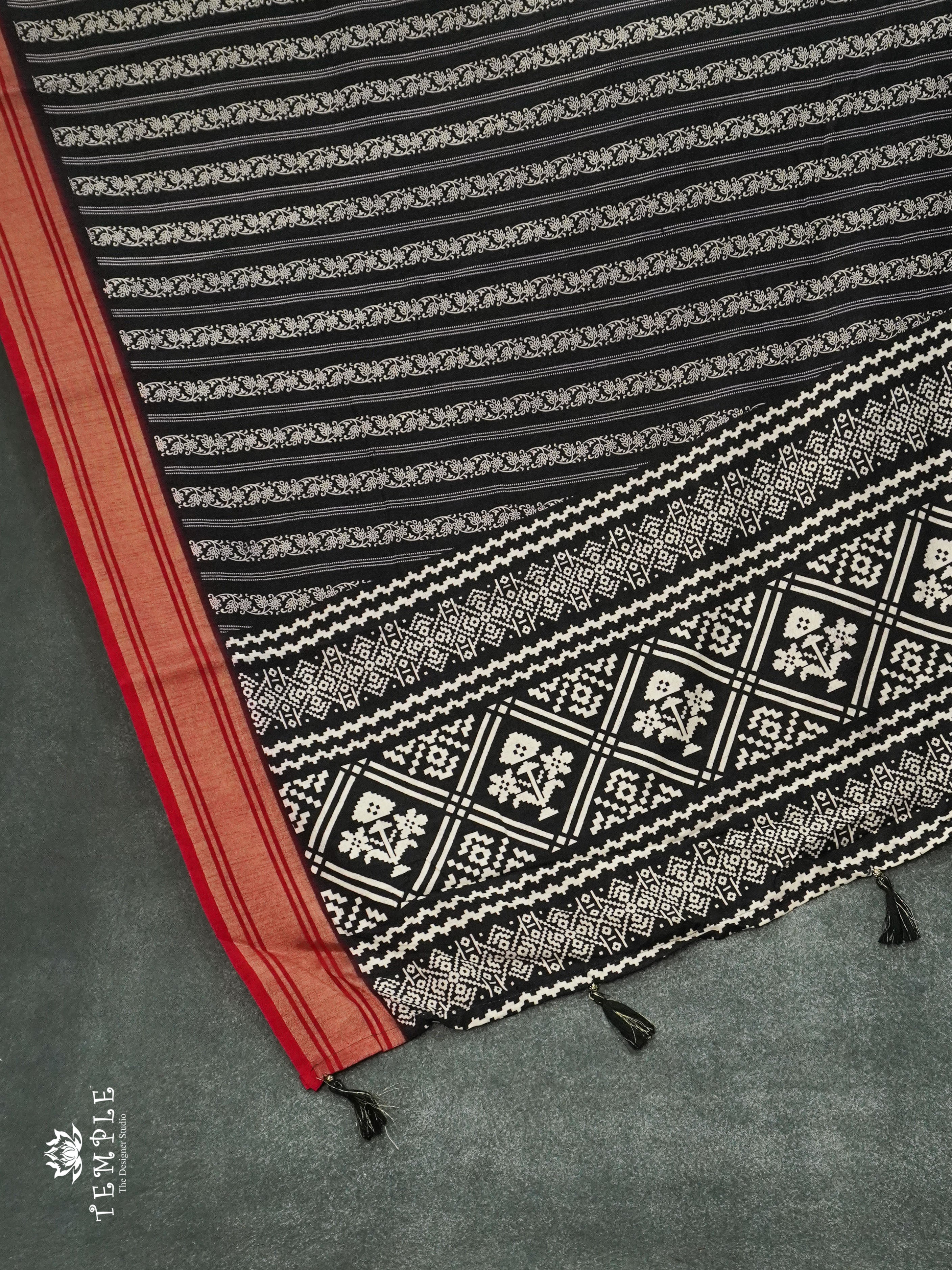 Printed Cotton Saree | TTDS1174