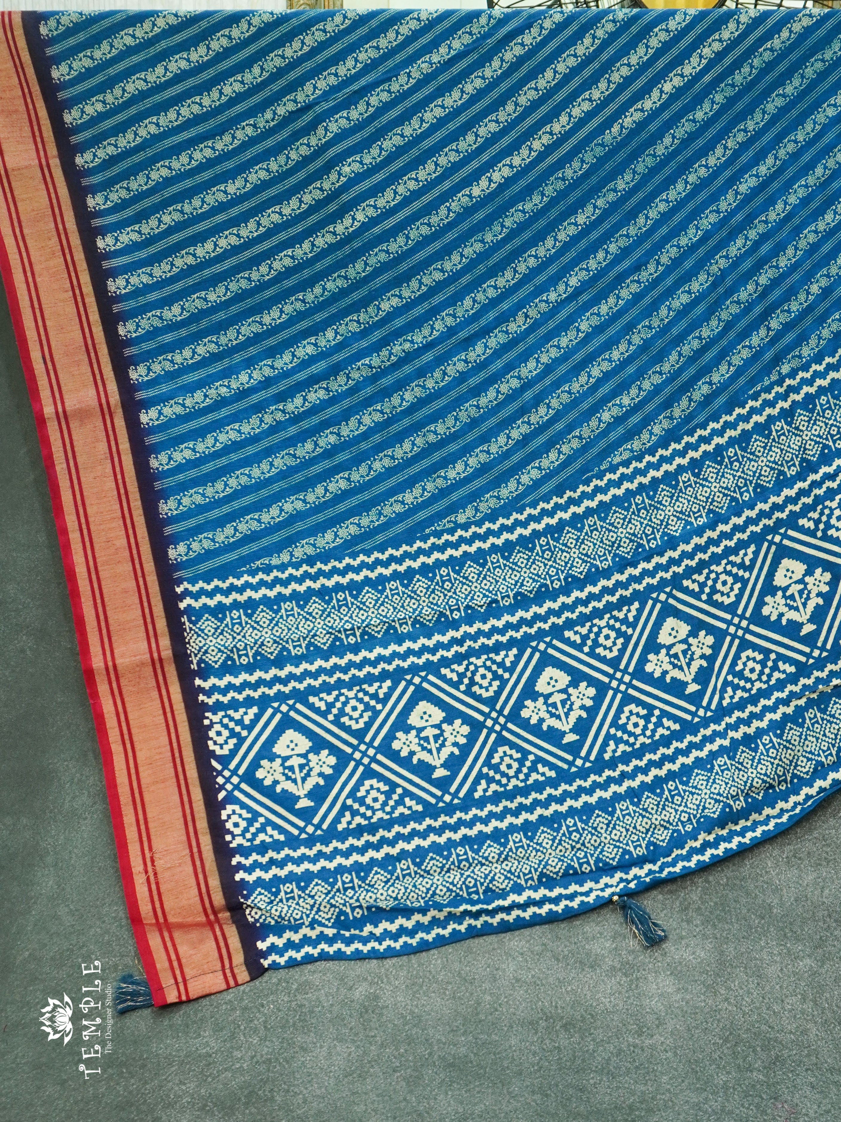 Printed Cotton Saree | TTDS1174