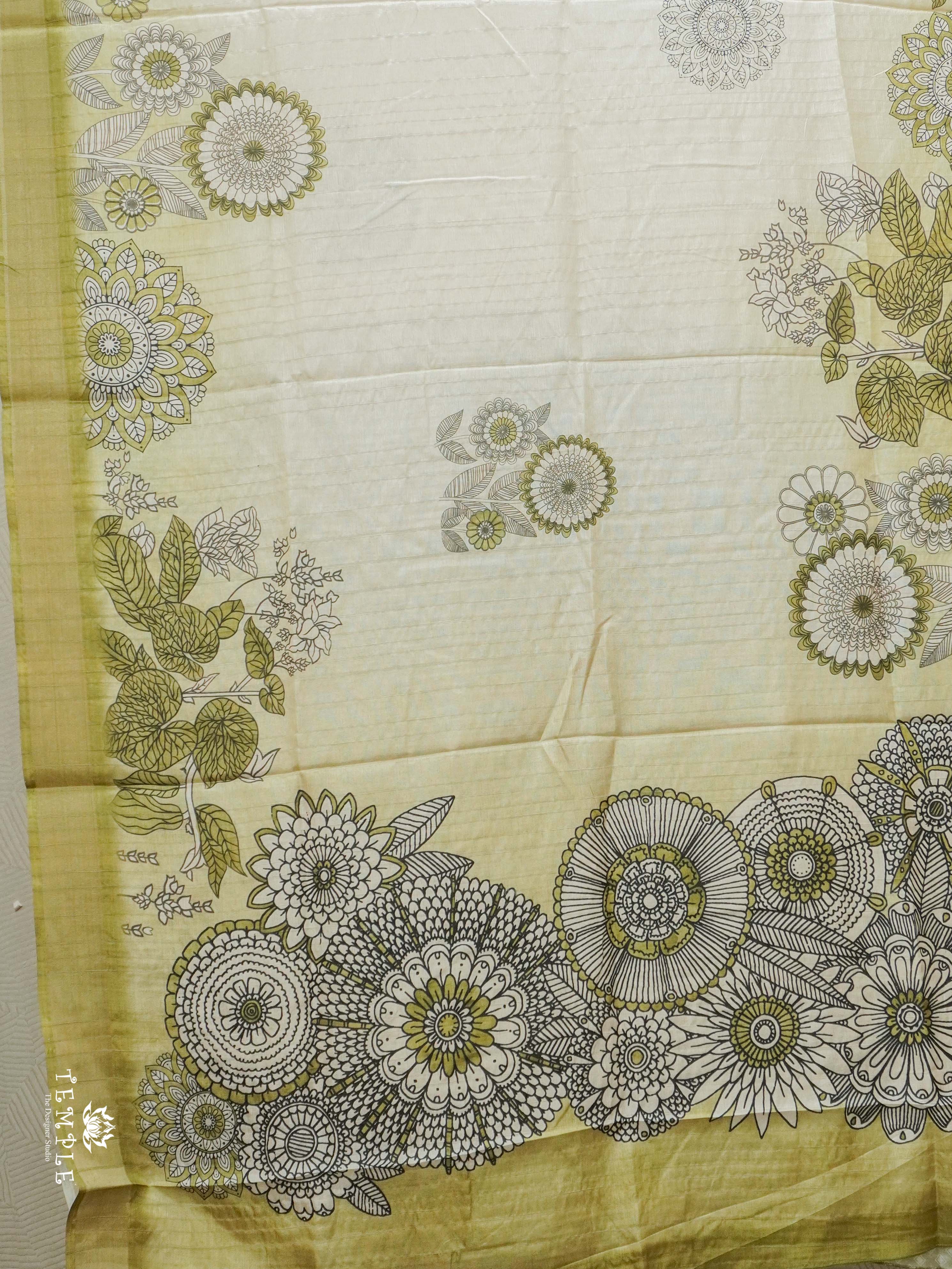 Printed Semi Tussar Saree | TTDS2561