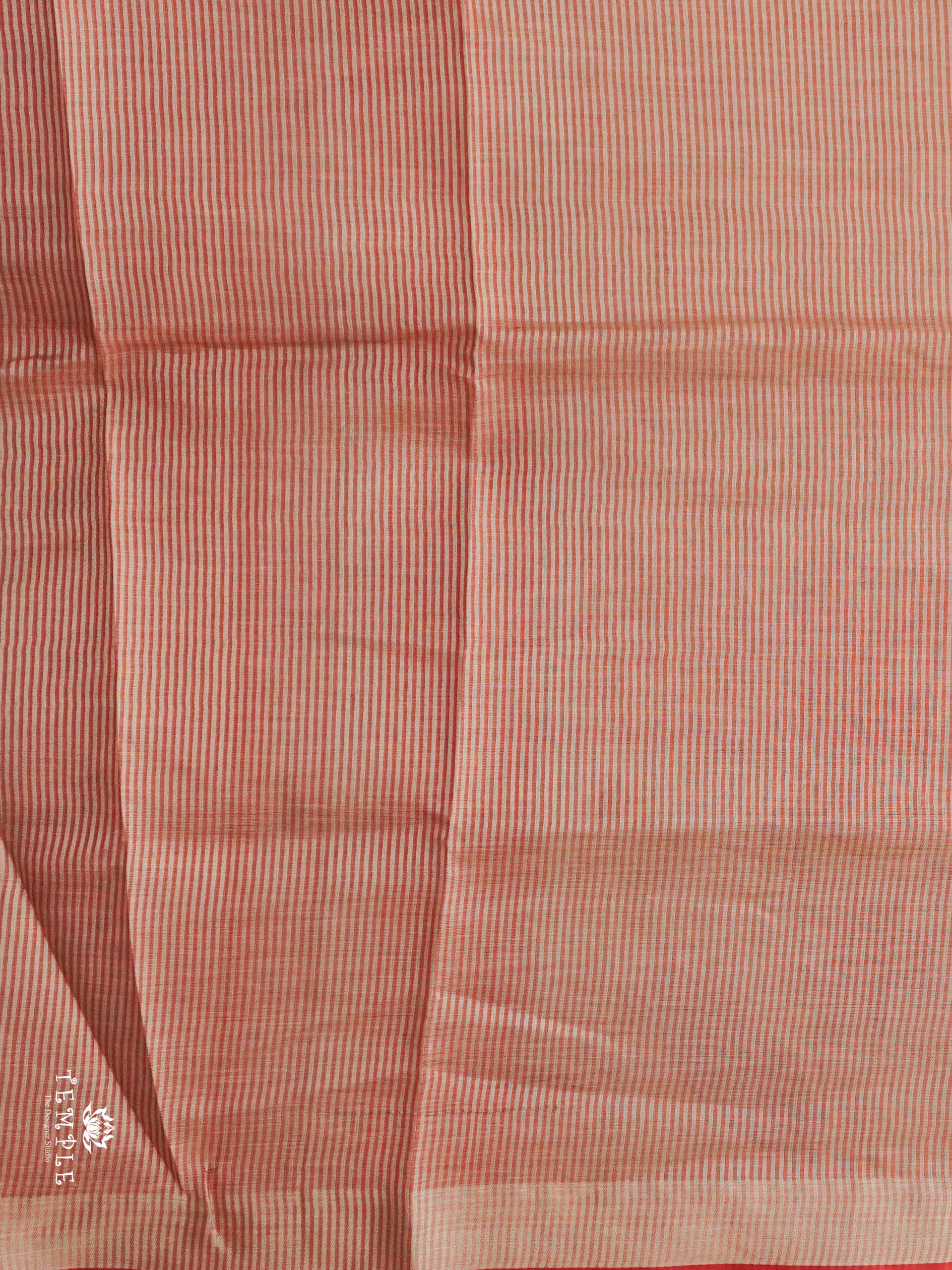 Printed Linen Tissue Saree | TTDS2557
