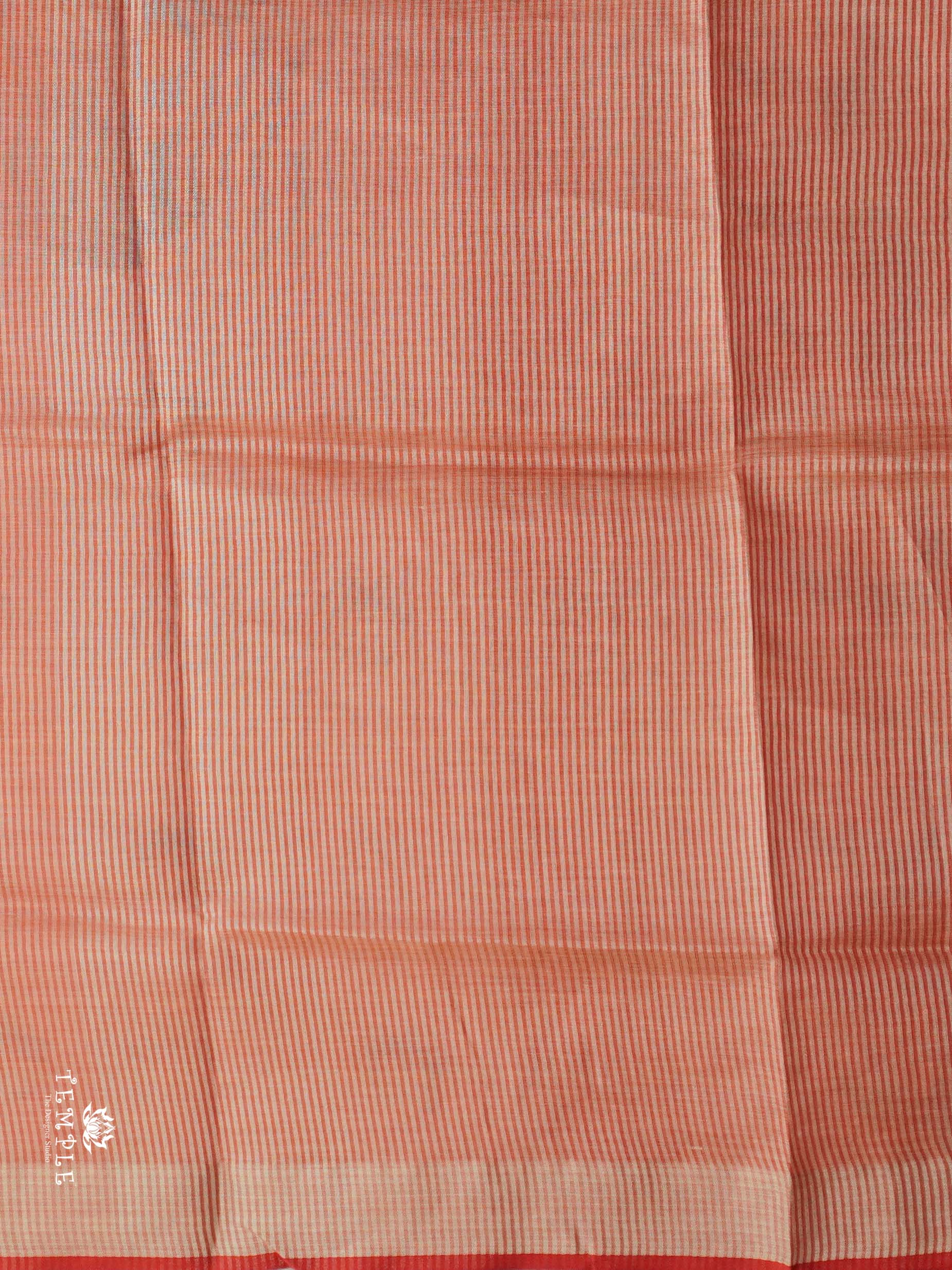 Printed Linen Tissue Saree | TTDS2557