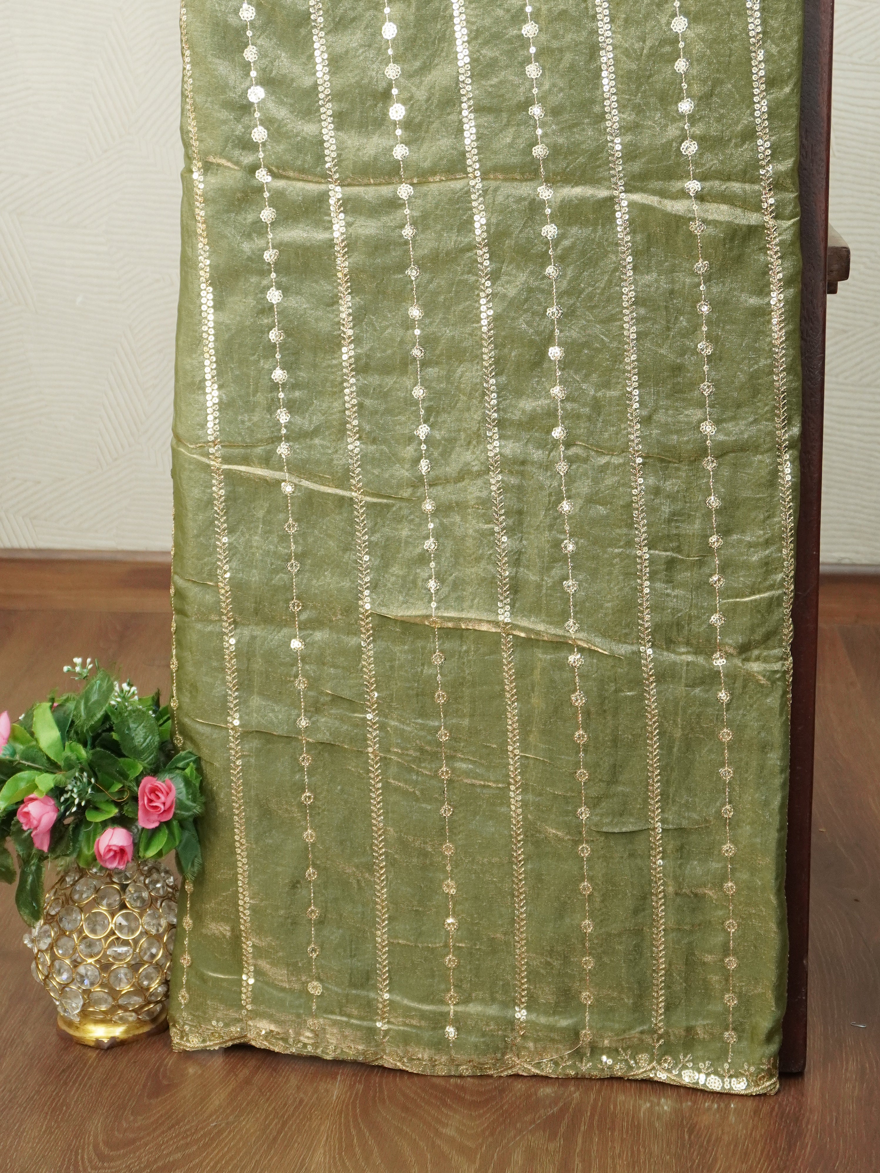 Designer Saree With Zari Embroidery Work | TTDS2562