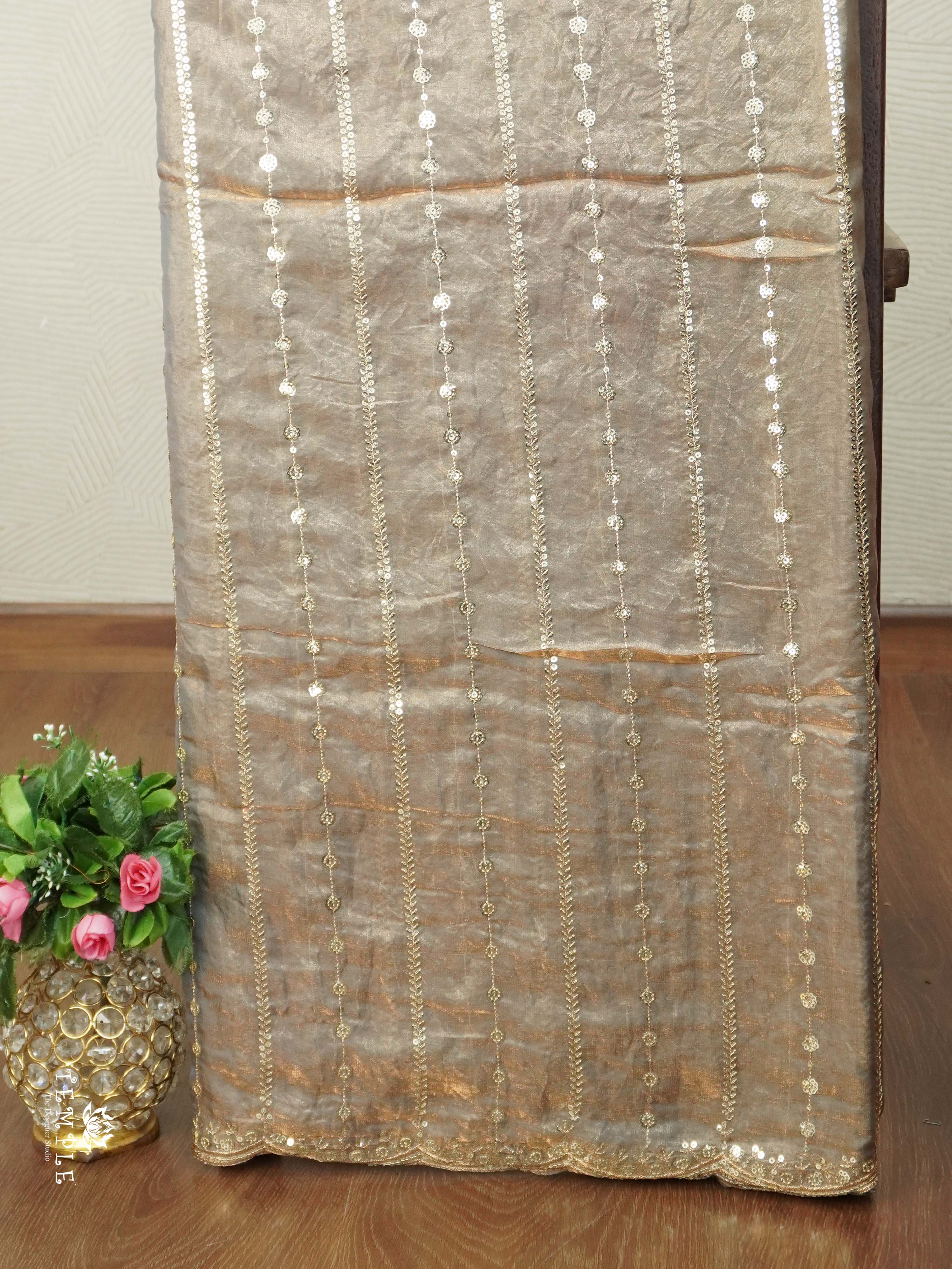 Designer Saree With Zari Embroidery Work | TTDS2562