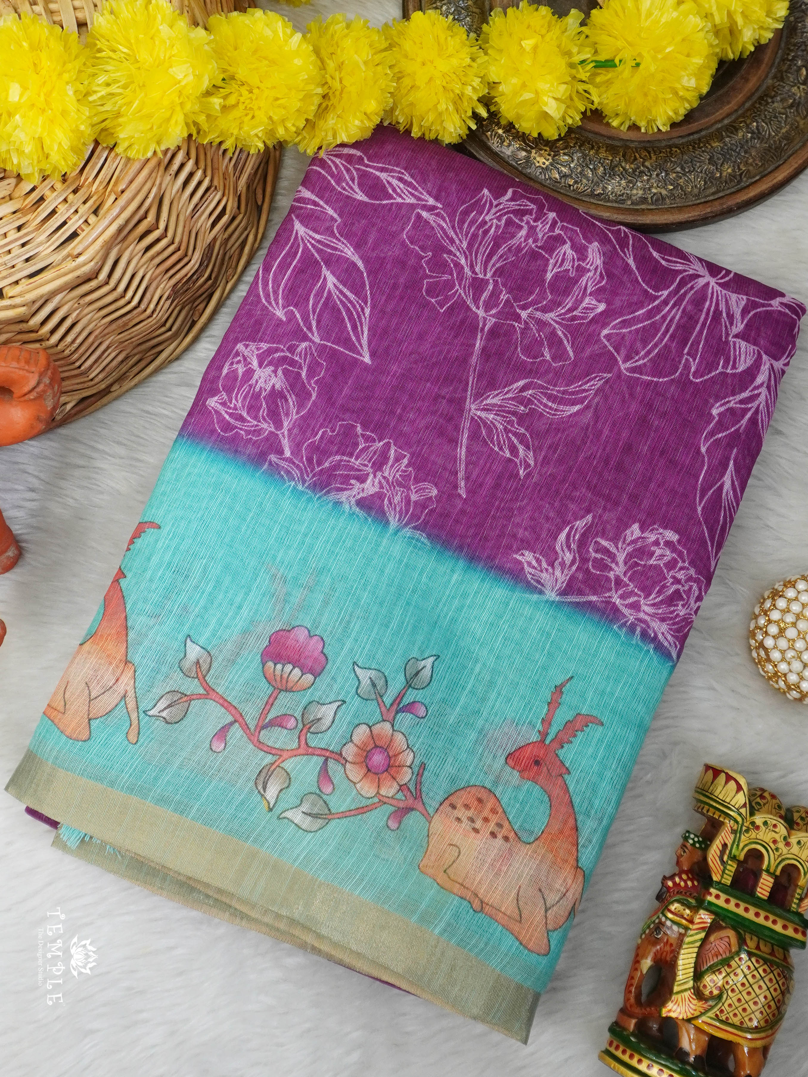 Chanderi Cotton Saree | TTDS3037