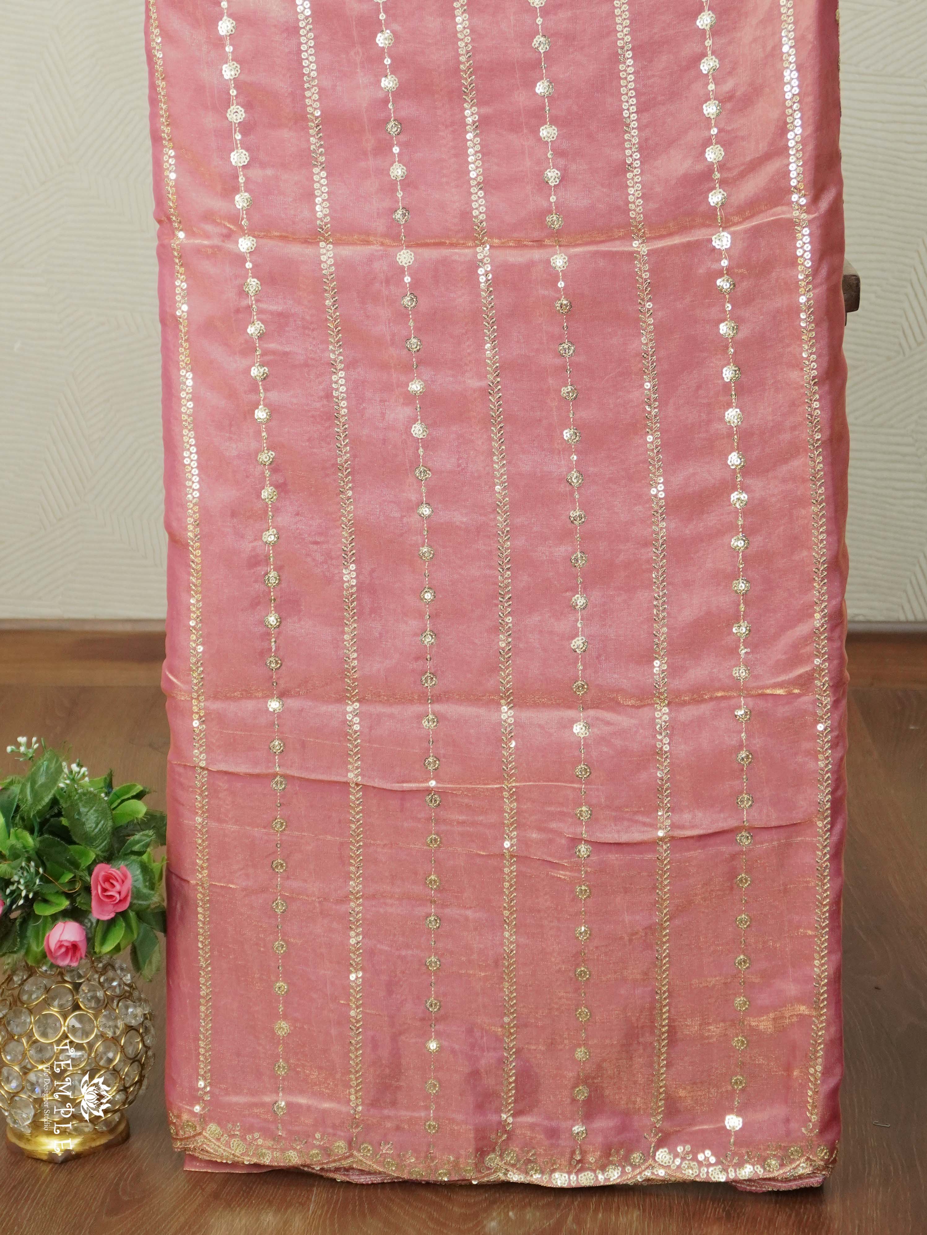Designer Saree With Zari Embroidery Work | TTDS2562