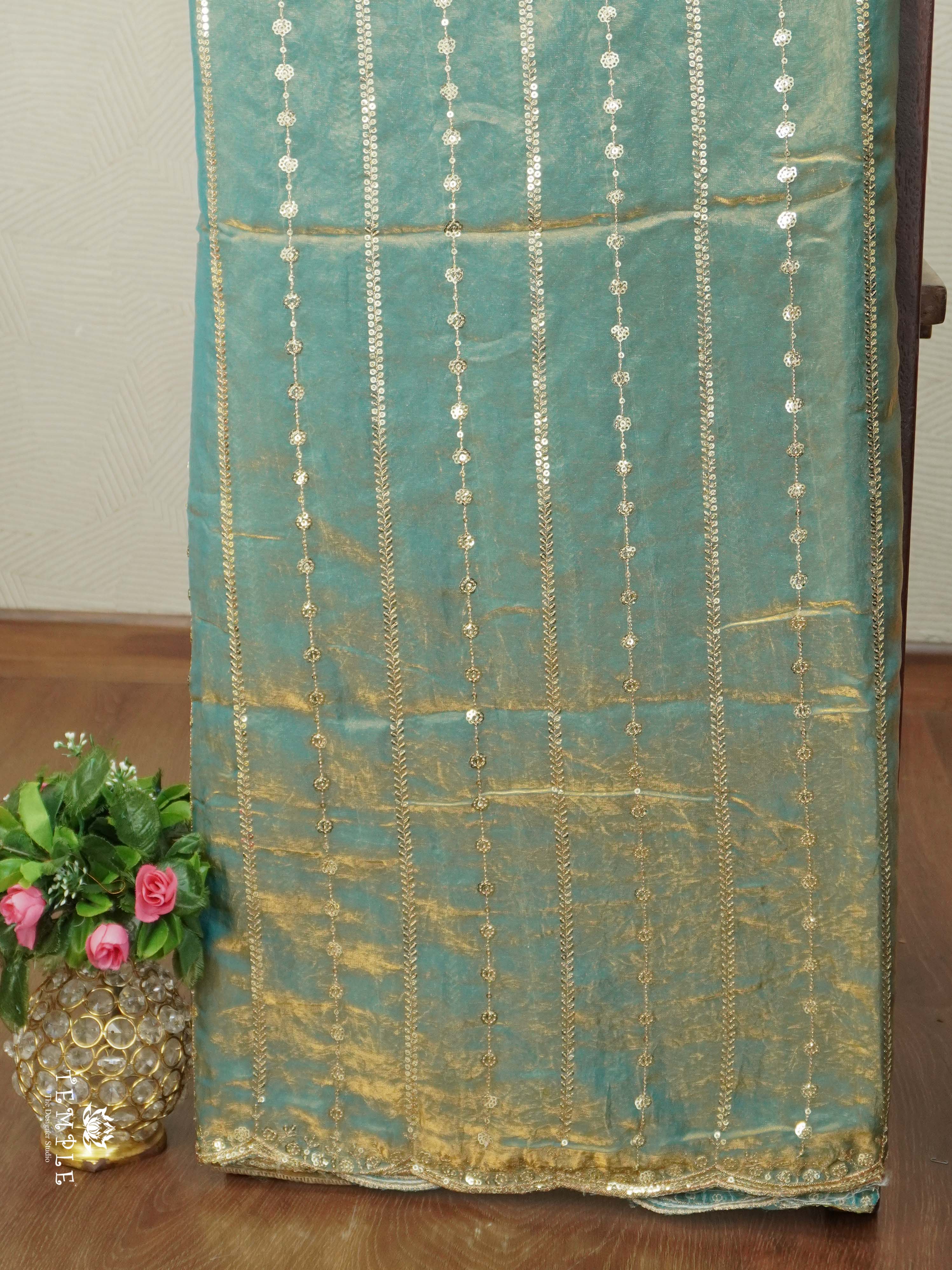 Designer Saree With Zari Embroidery Work | TTDS2562