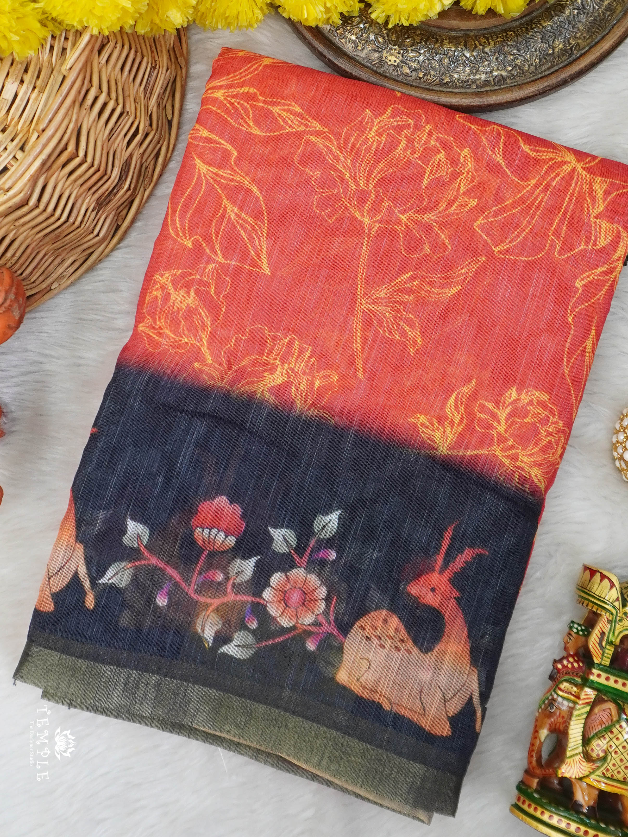 Chanderi Cotton Saree | TTDS3037