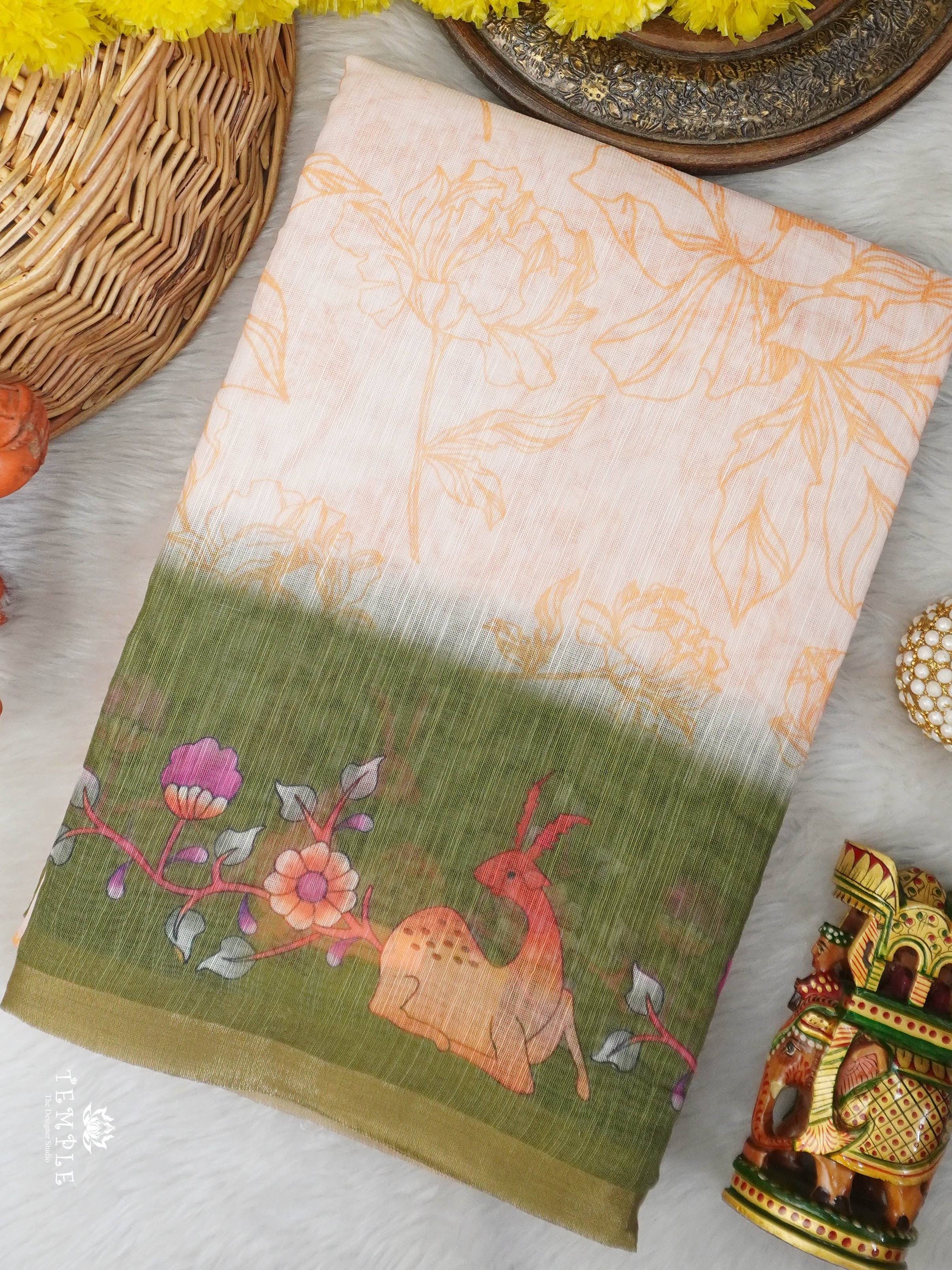 Chanderi Cotton Saree | TTDS3037