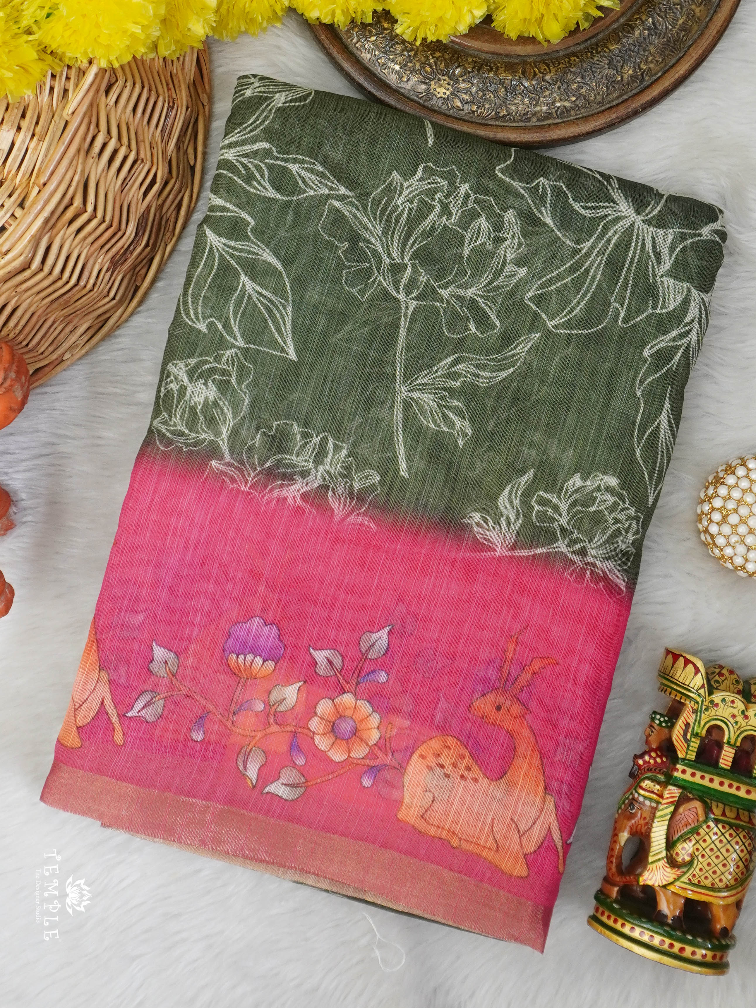 Chanderi Cotton Saree | TTDS3037